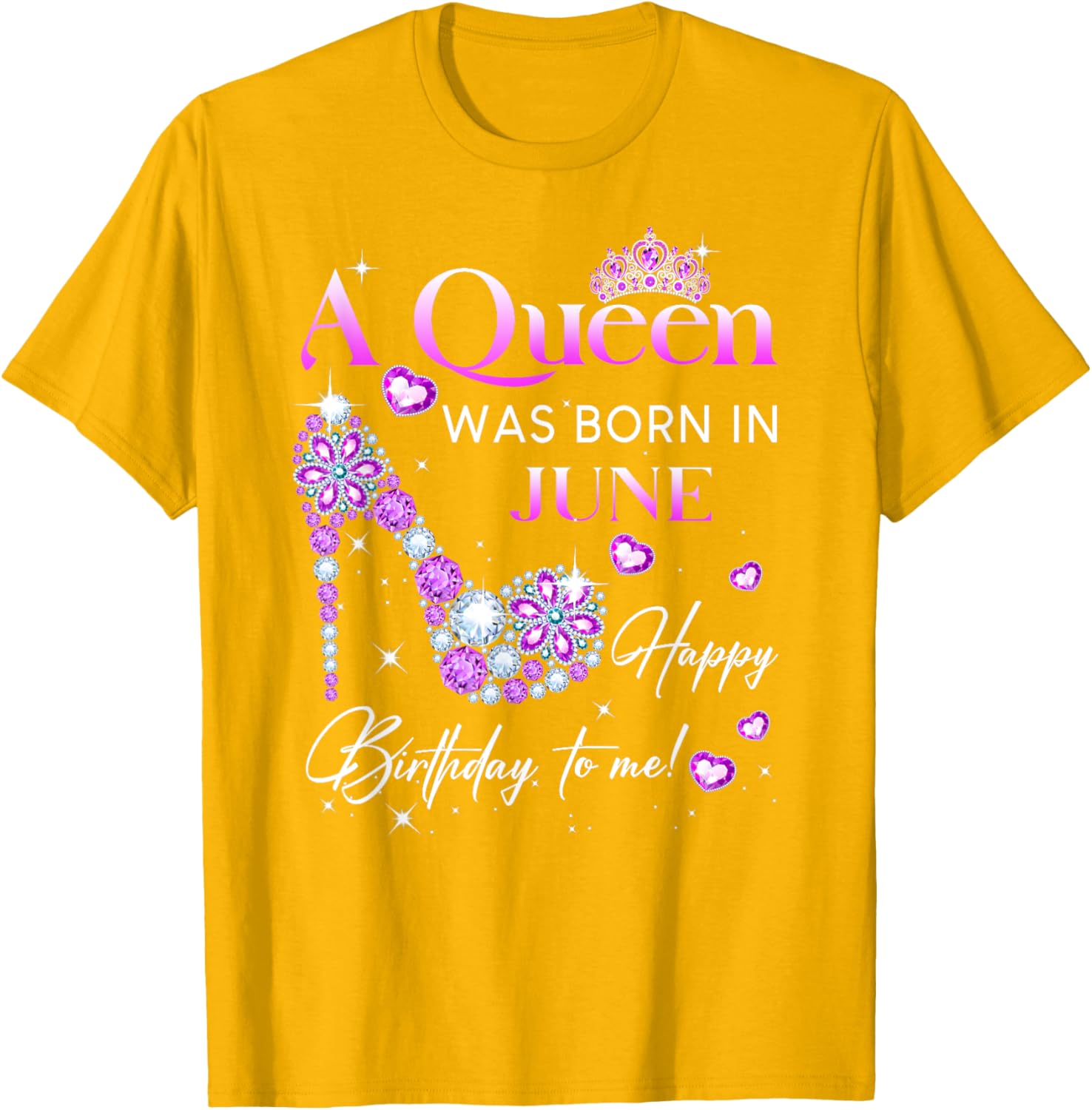 Queen Was Born In June T-Shirt for Women - Perfect Birthday Gift - 11