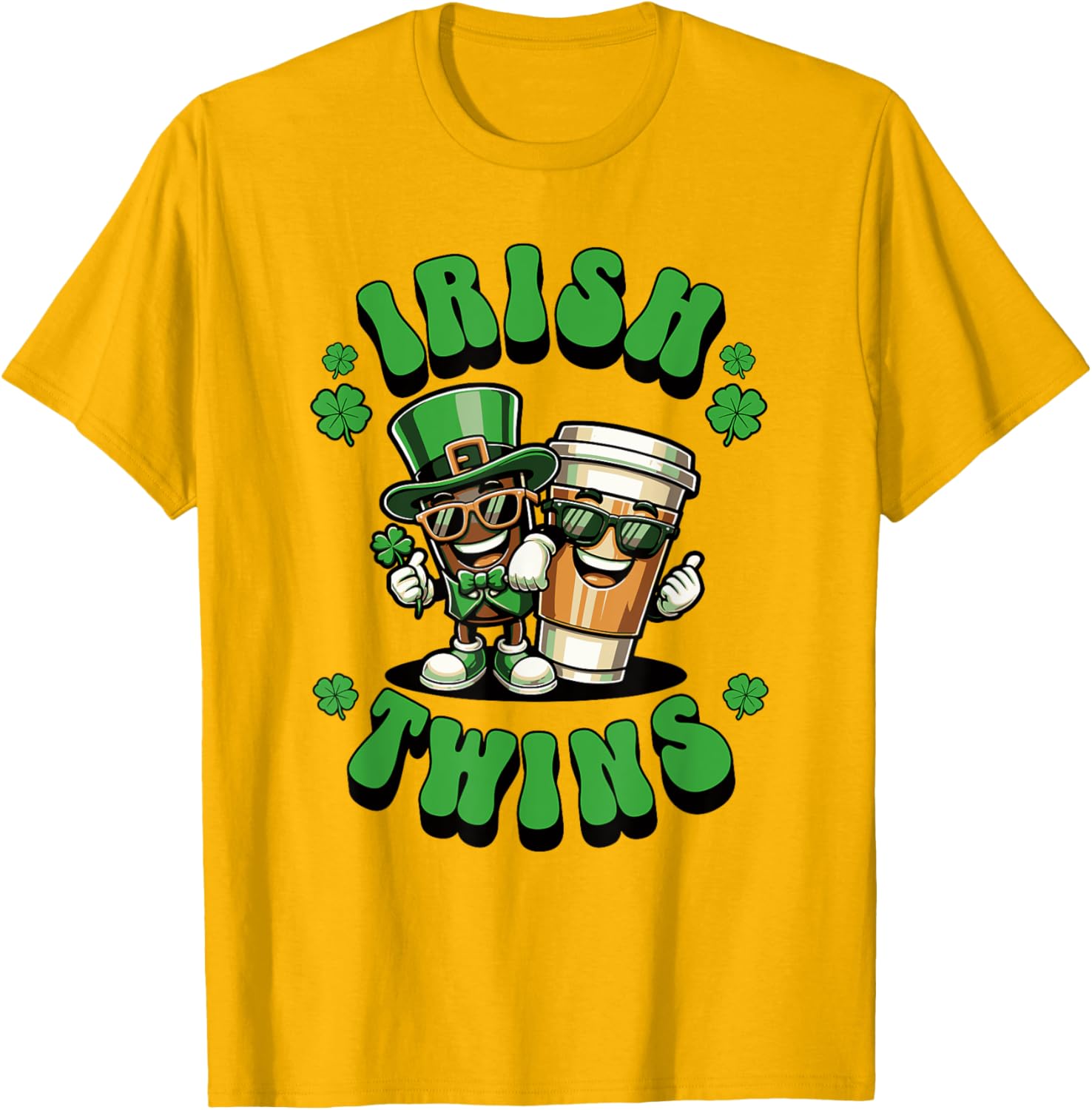 Funny Irish Twins Matching St. Patrick's Day T-Shirt for Kids - 14