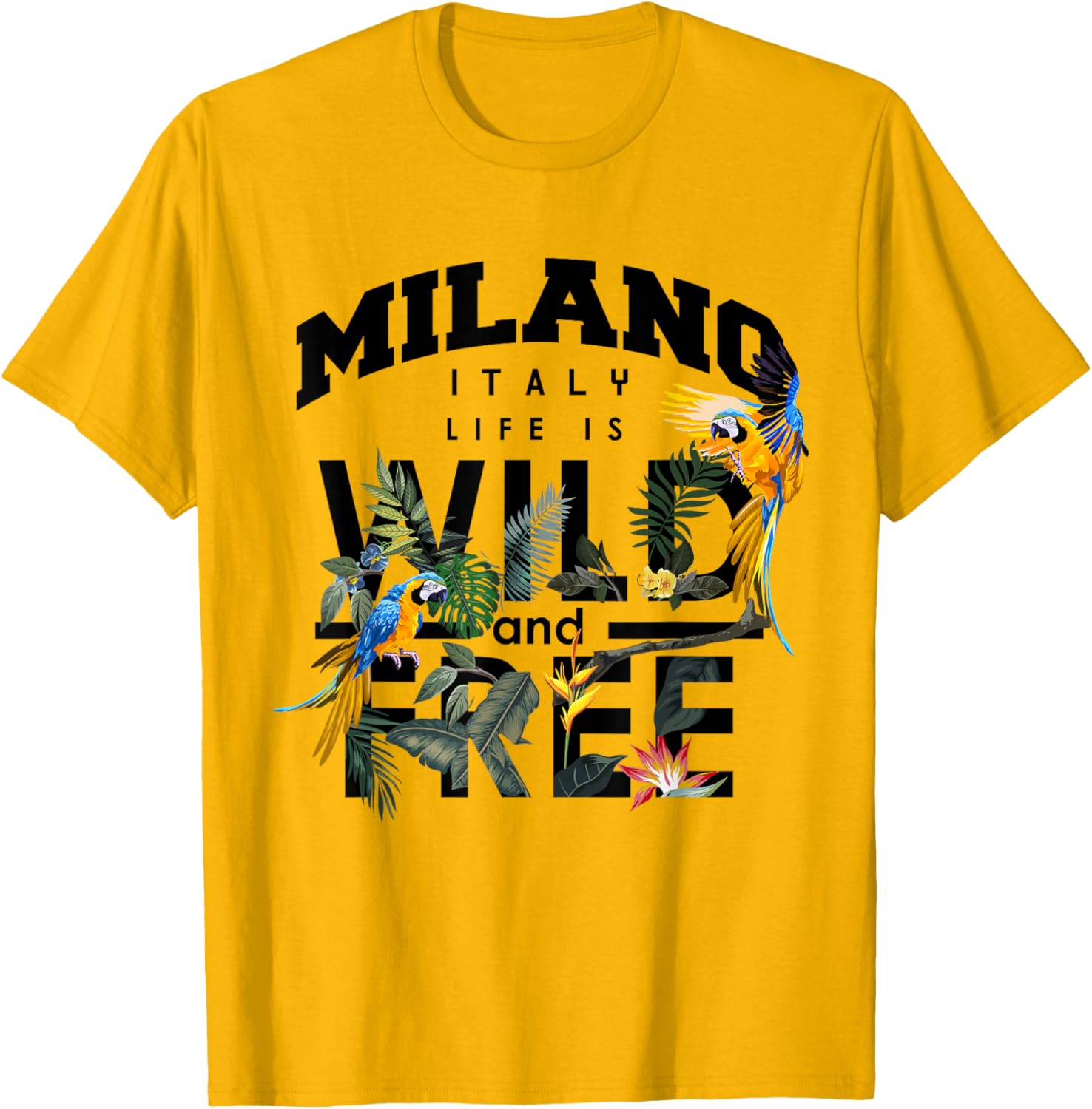 I Love Milano Floral Graphic T-Shirt for Wild & Free Spirits - 9