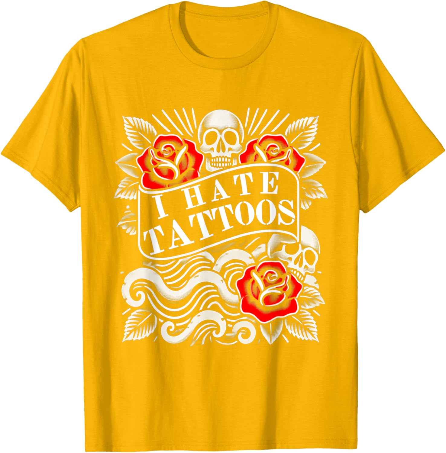 I Hate Tattoos T-Shirt for Tattoo Lovers and Artists – Unique Inked Graphic - 2