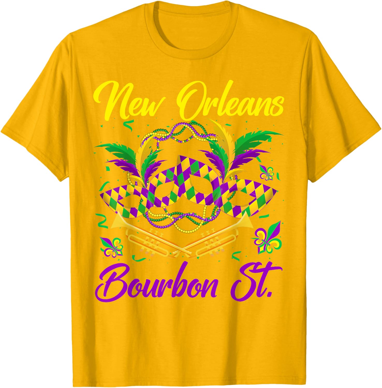 Funny NOLA Bourbon Street Mardi Gras T-Shirt for Fat Tuesday Celebrations - 3