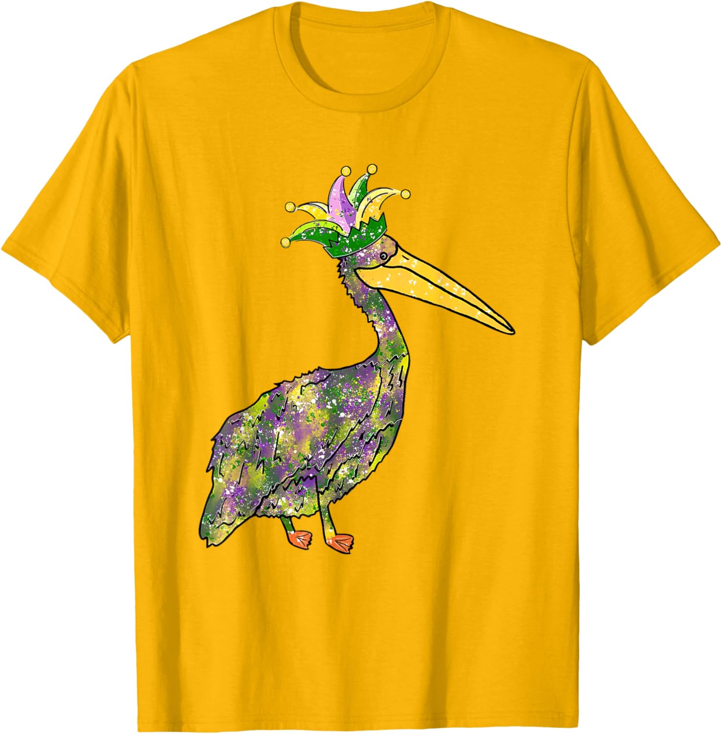 Pelican Mardi Gras Women's Carnival Lover T-Shirt Fun Festive Style - 19