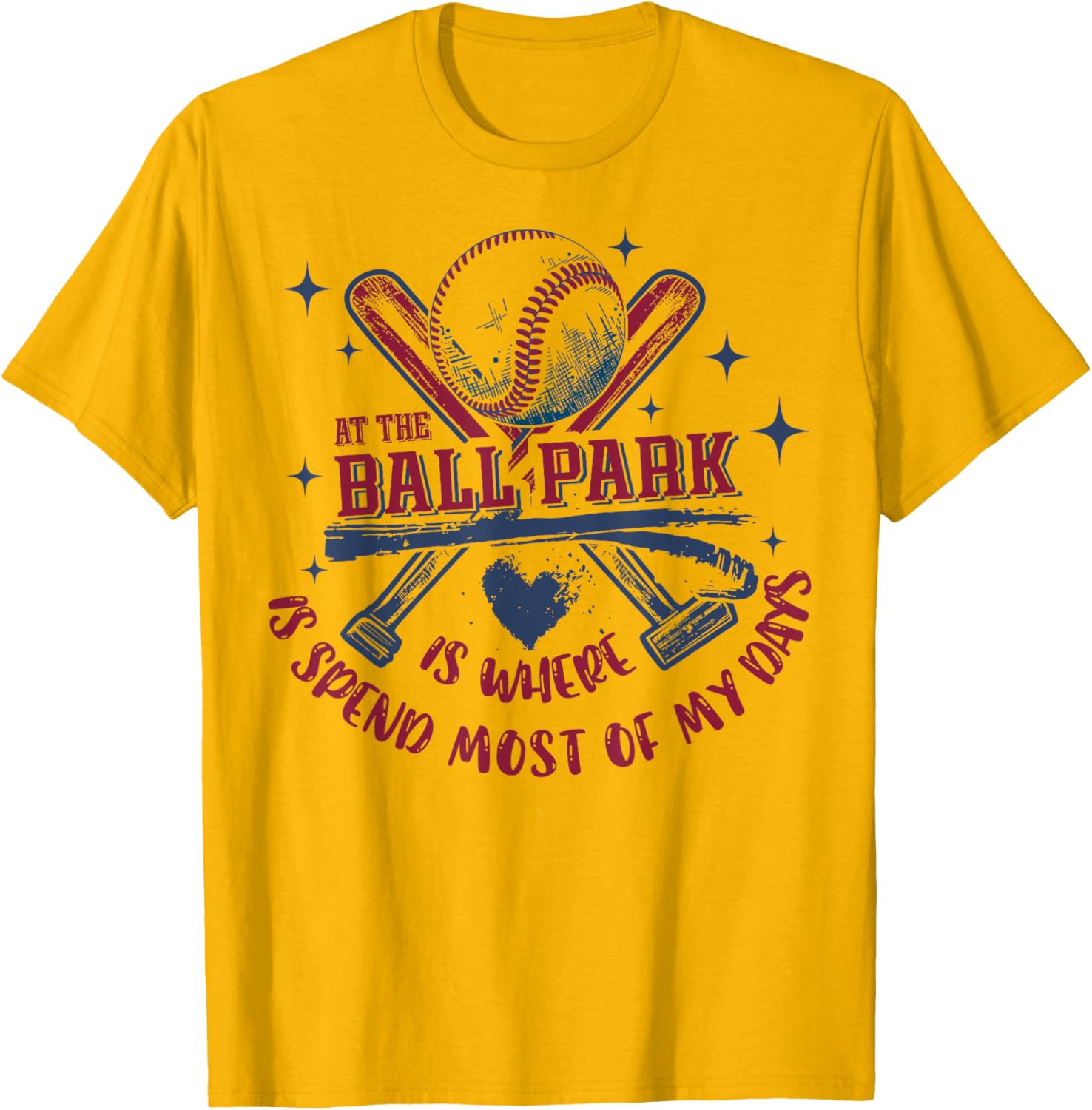 Baseball At The Ballpark T-Shirt Perfect for Sports Fans and Players - 3