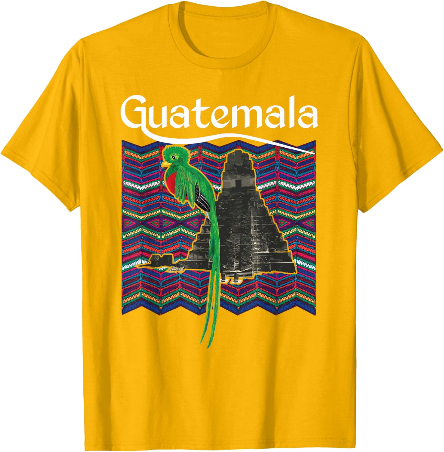 Quetzal Guatemala Traditional Maya T-Shirt – Chic Chapin Design - 4