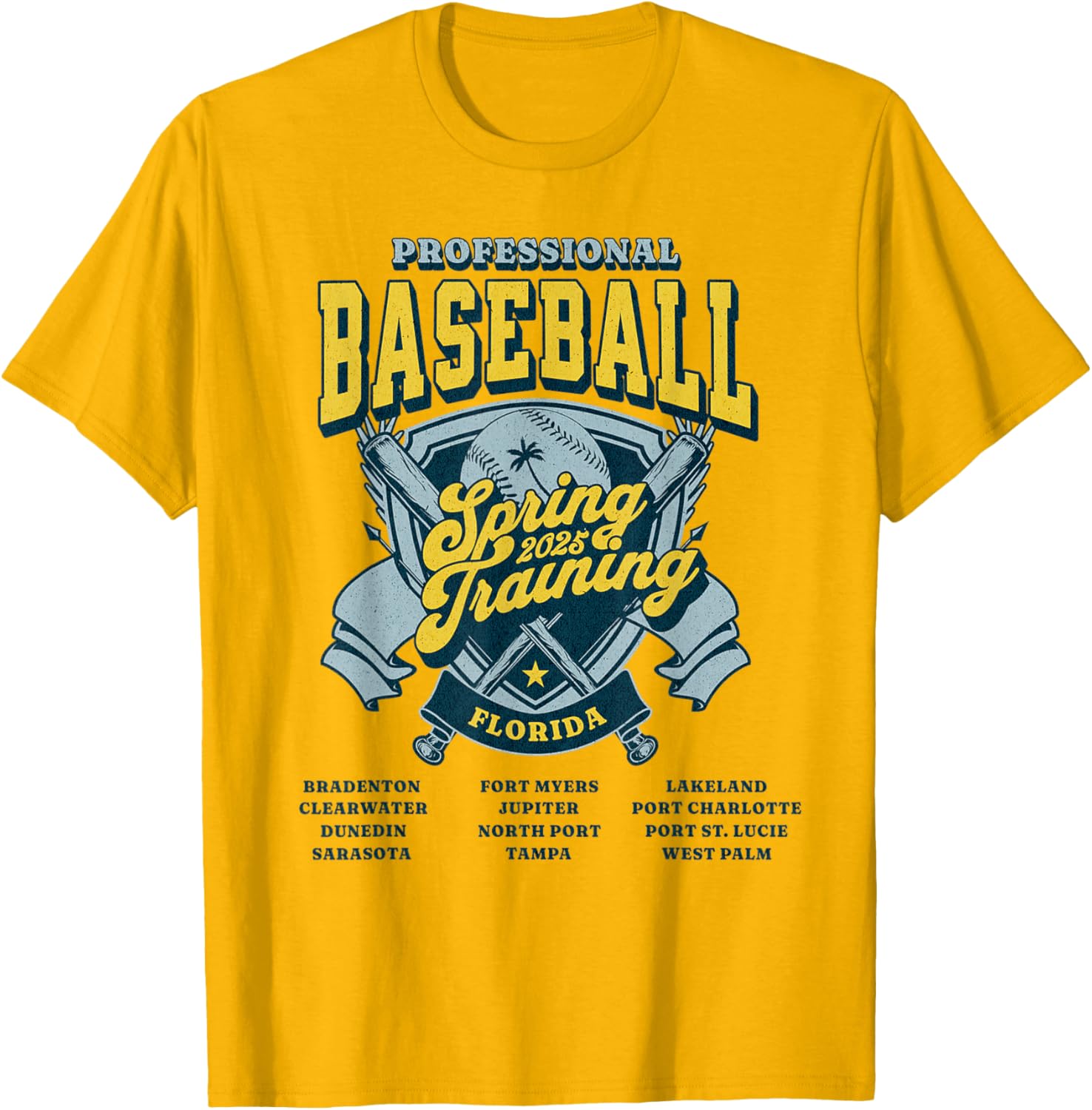Professional Baseball Spring Training 2025 T-Shirt for Florida Fans - 3