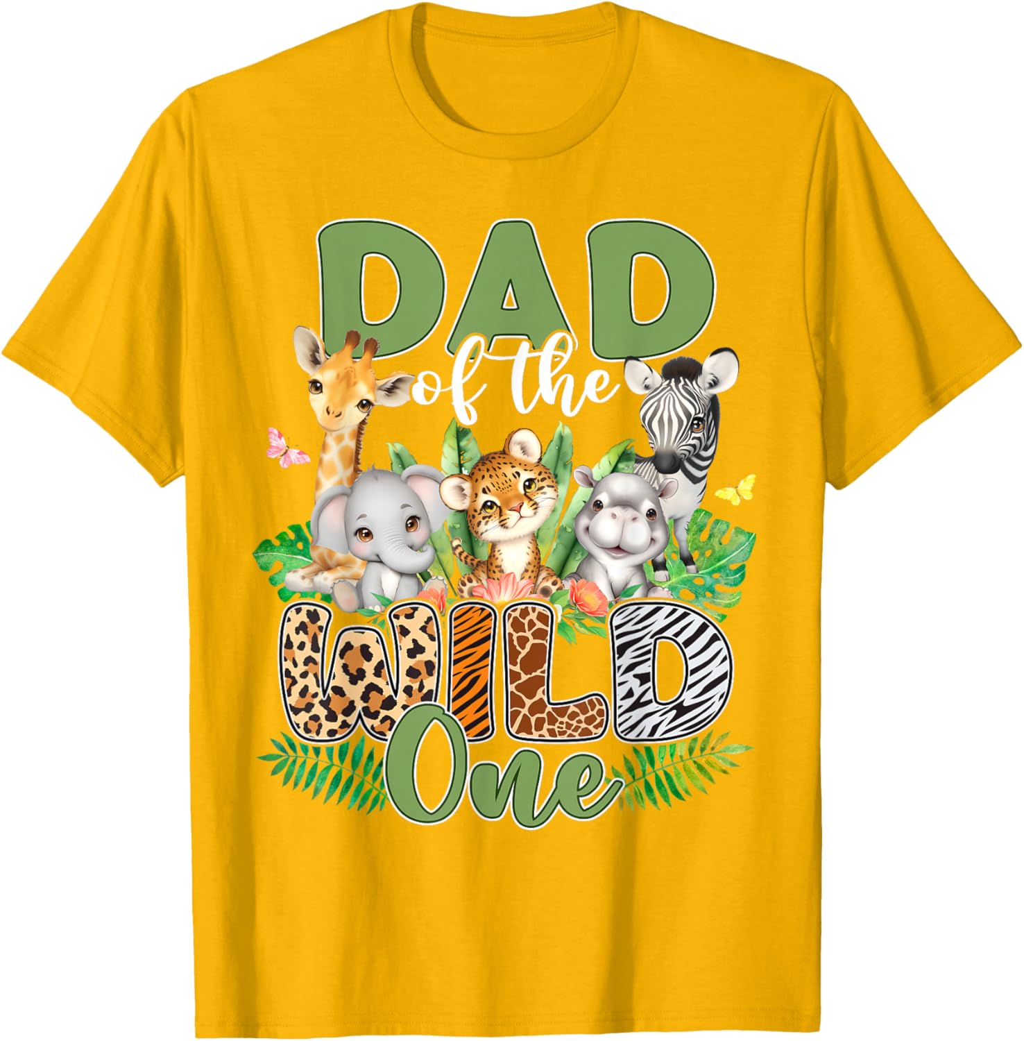 Dad Of The Wild One Safari Family Matching T-Shirt for 1st Birthday - 11