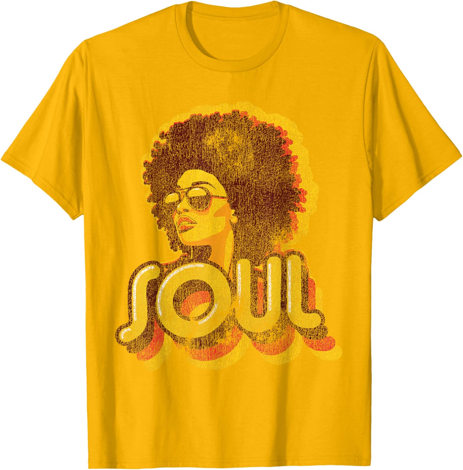 Retro 70s Funk Afro Soul T-Shirt for Vintage Style Lovers - 5
