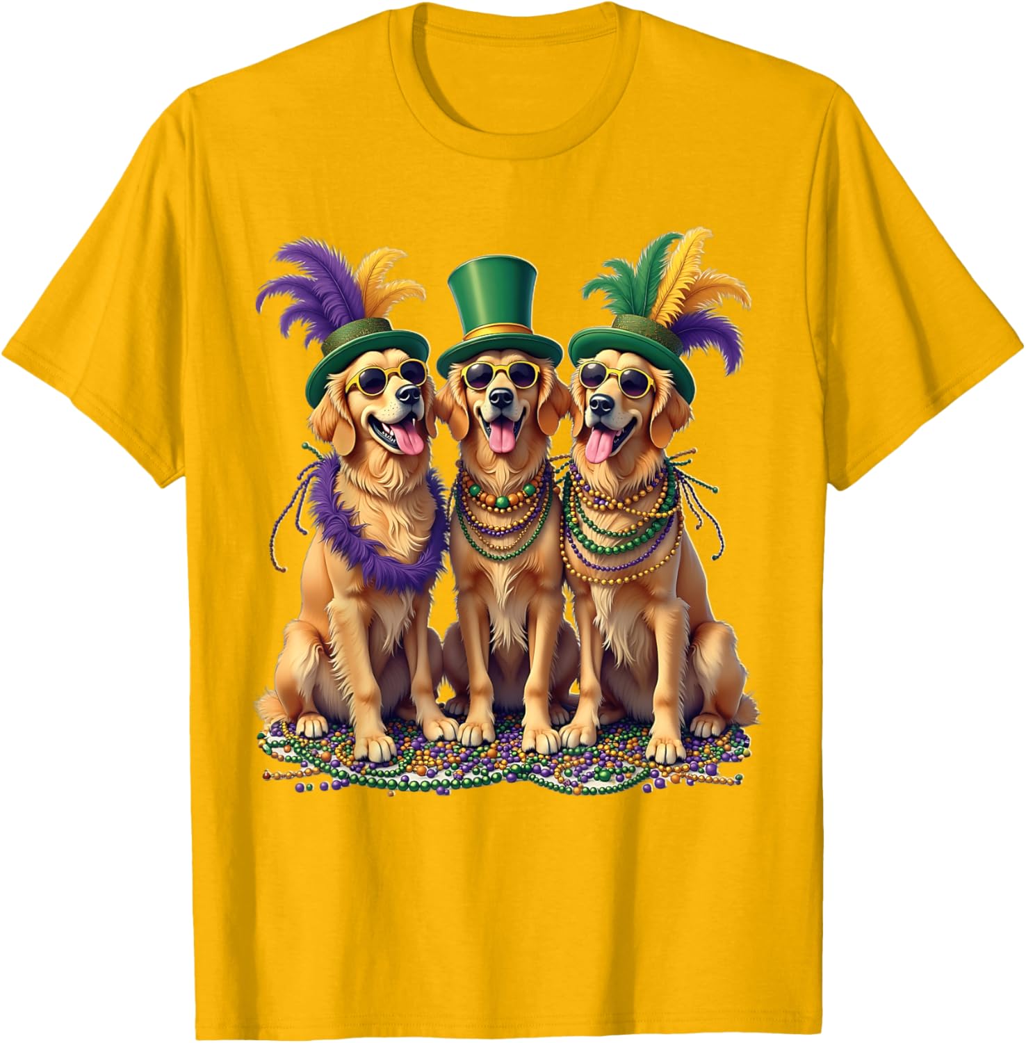 Festive Labrador Mardi Gras T-Shirt for Dog Lovers and Celebration Fans - 15