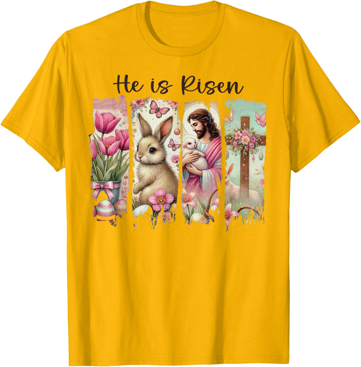 He is Risen Easter T-Shirt for Women - Inspirational Christian Apparel - 12