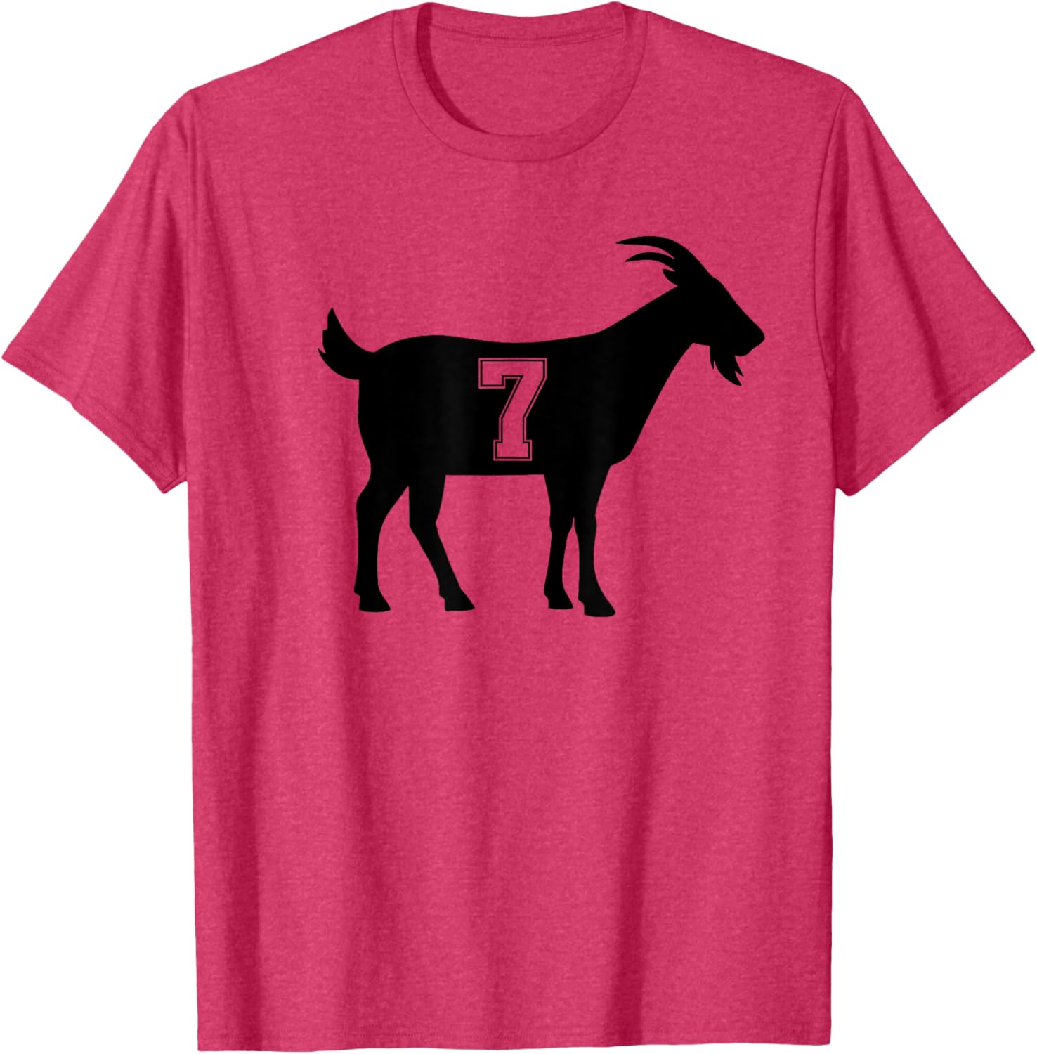 Goat 7 G.O.A.T. Number Seven Goat Graphic T-Shirt for Casual Style - 3
