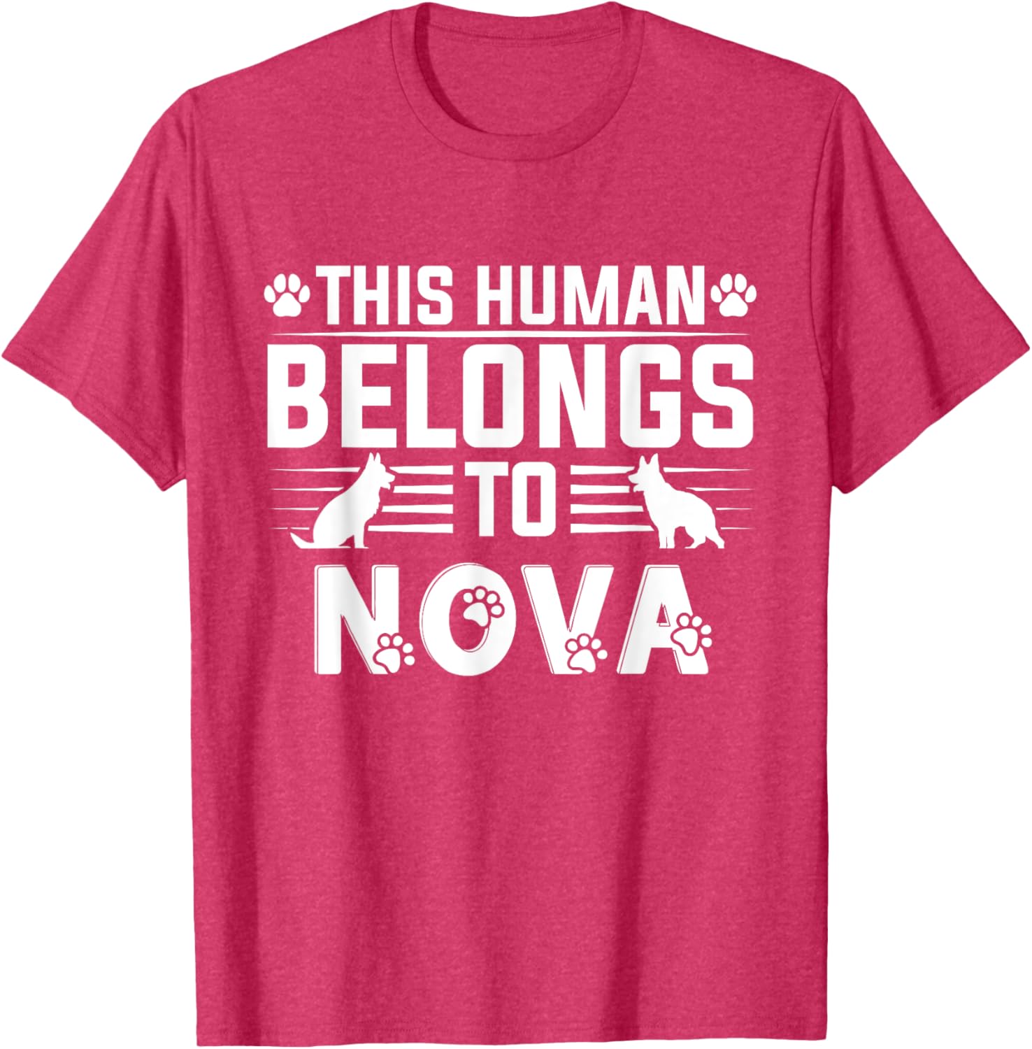 Personalized Nova Dog T-Shirt for Men, Women, Girls, and Kids - 19