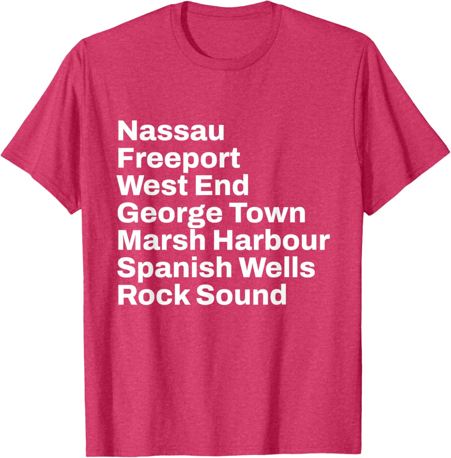 Bahamas Cities and Towns Travel T-Shirt for Beach Lovers and Adventurers - 4