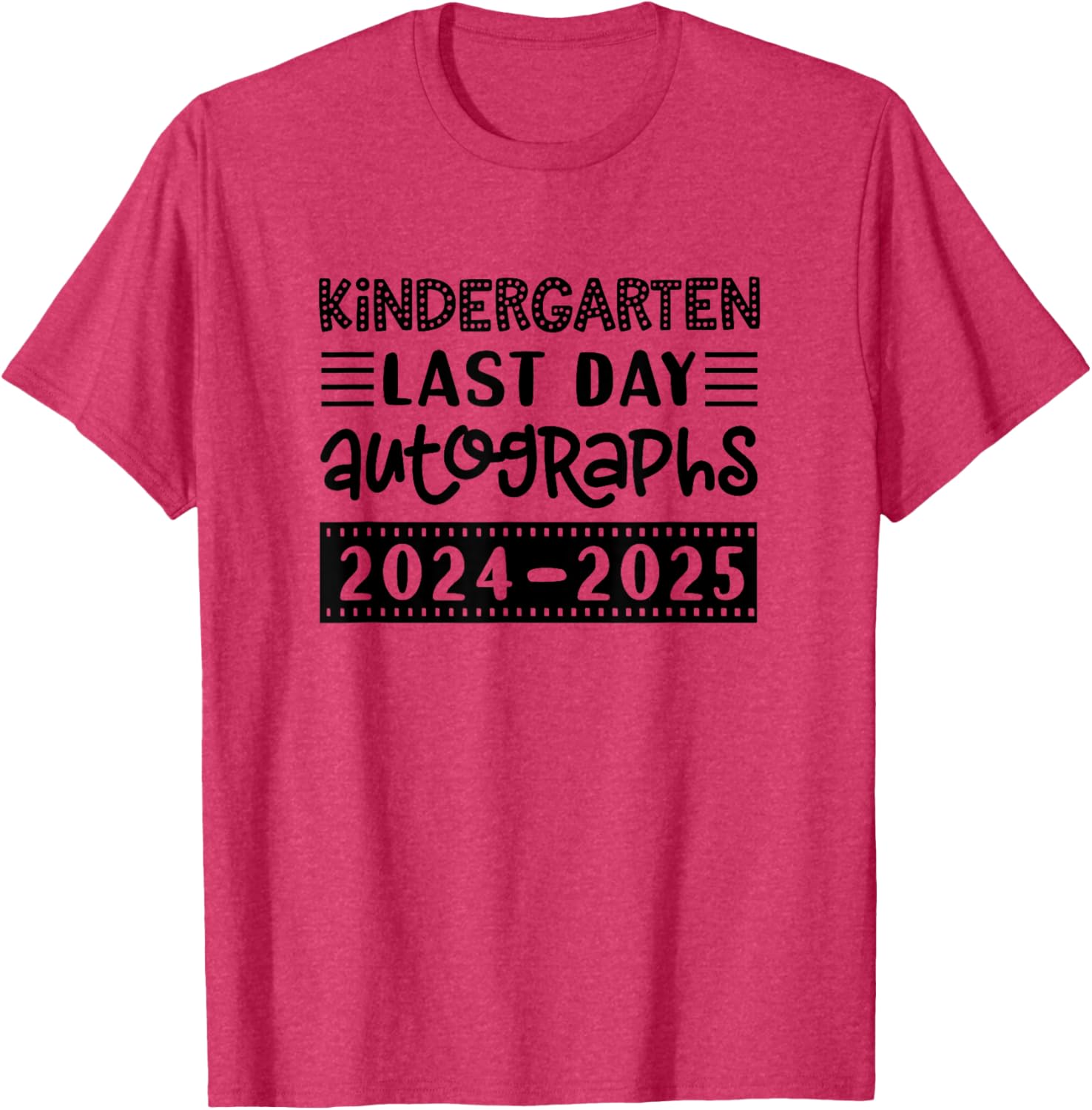 Last Day of School Kindergarten T-Shirt for Kids - Sign My Shirt Fun - 4