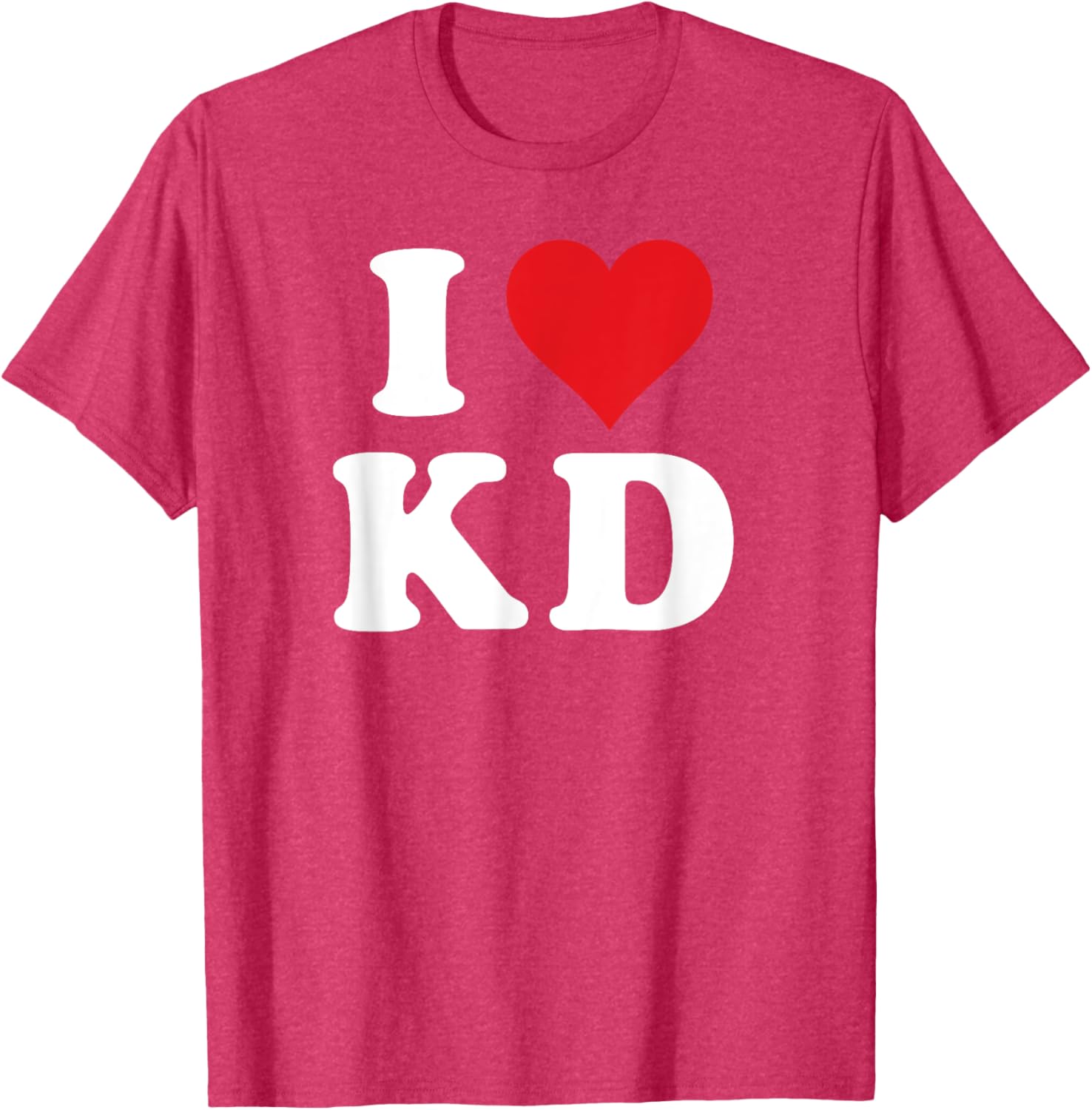 I Love KD Initials T-Shirt - Heartfelt Design for K D Fans and Family - 16