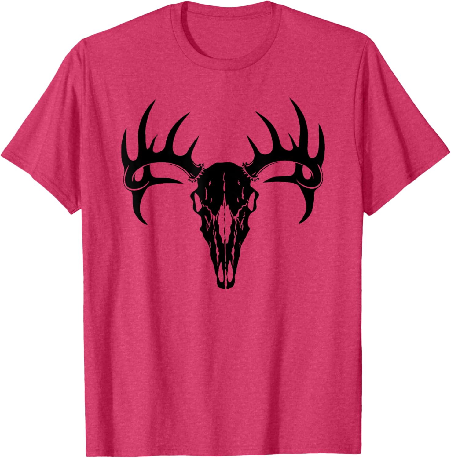 Stylish Deer Antler Deer Skull T-Shirt for Outdoor Enthusiasts - 7