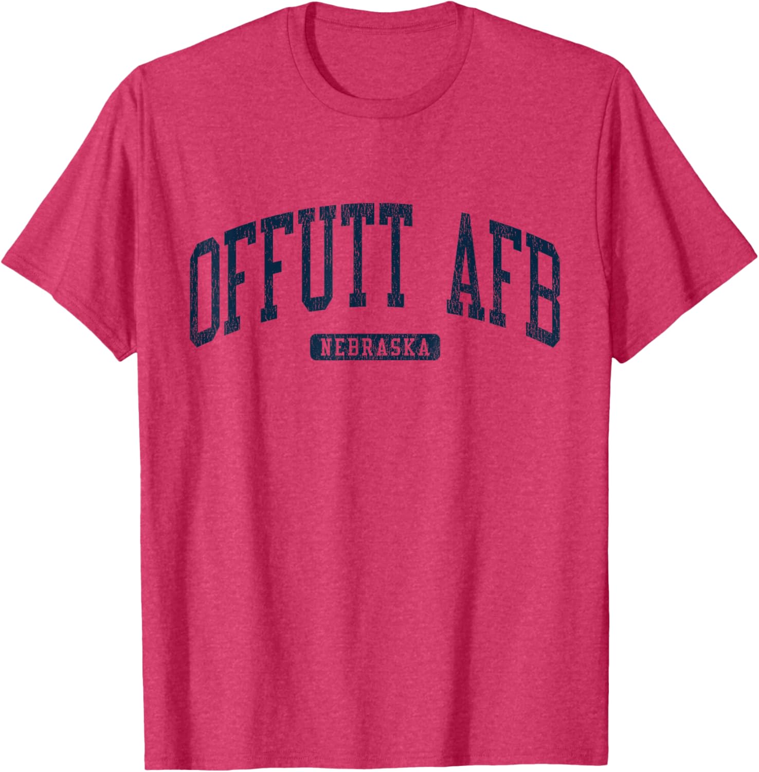 Offutt AFB Nebraska College Style Blue T-Shirt for Campus Life Fun - 12
