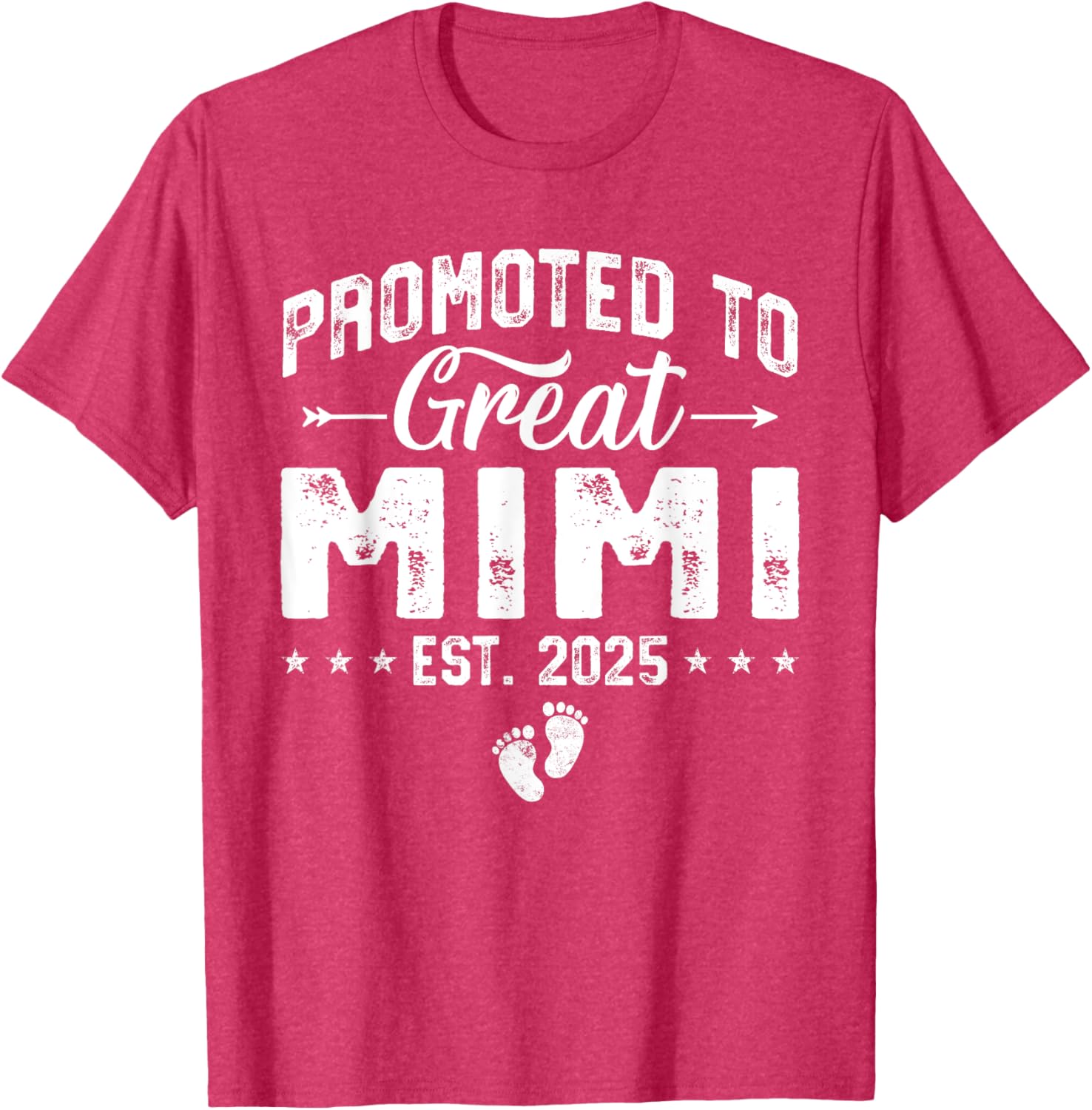 Promoted to Great Mimi 2025 New Grandma T-Shirt for Proud Grandparents - 19