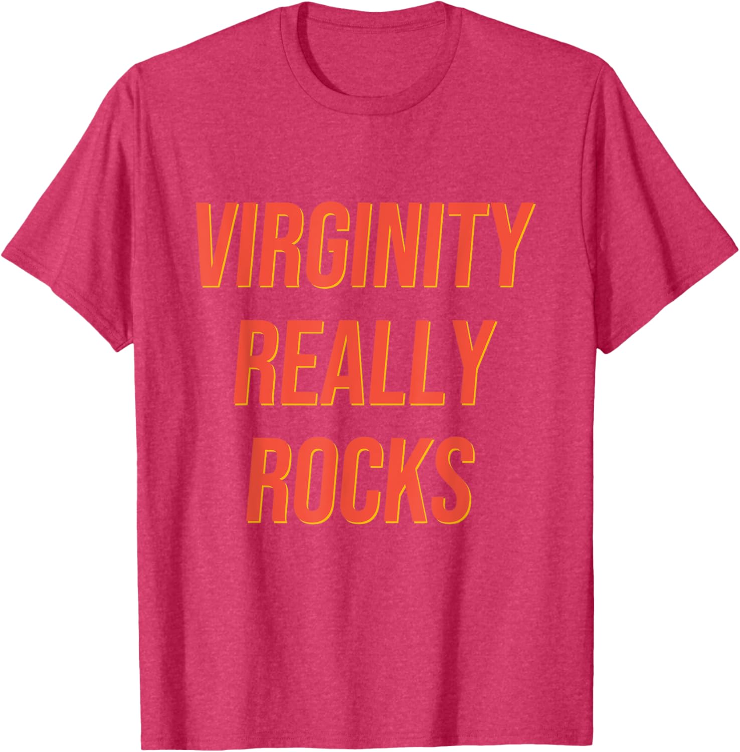 Funny Virginity Rocks T-Shirt for Men and Women - Humorous Graphic Tee - 9
