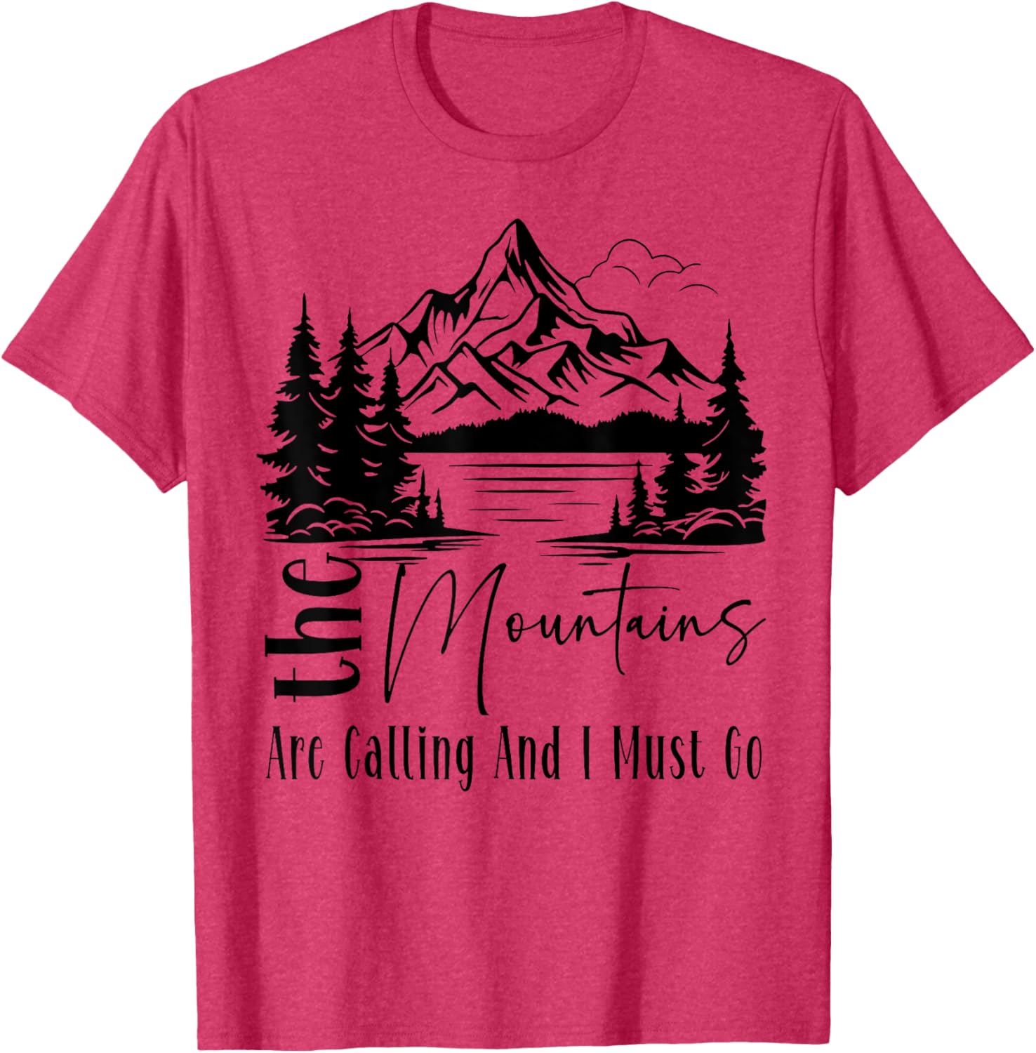 Funny Camping Hiking T-Shirt - The Mountains Are Calling Tee for Adventurers - 11