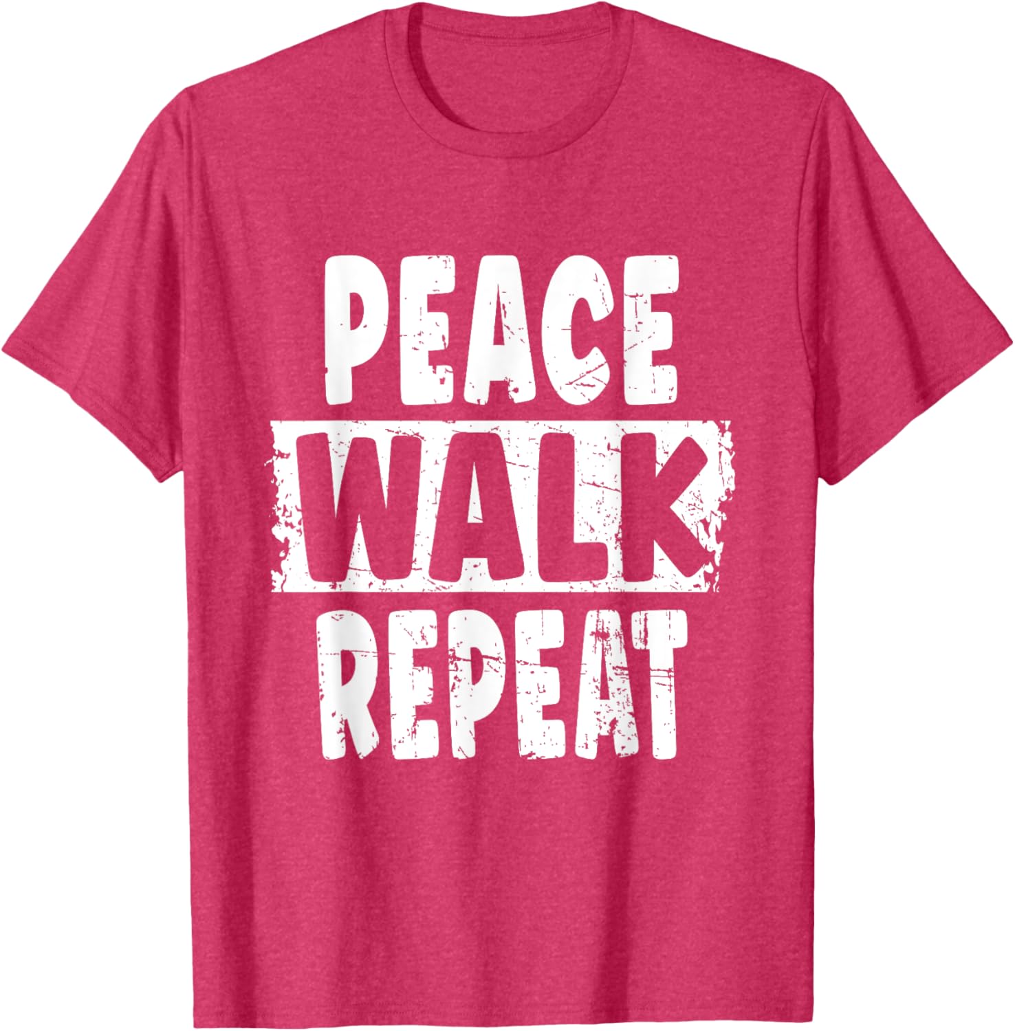 Peace Walk Repeat T-Shirt for Outdoor Enthusiasts and Silent Walk Lovers - 25