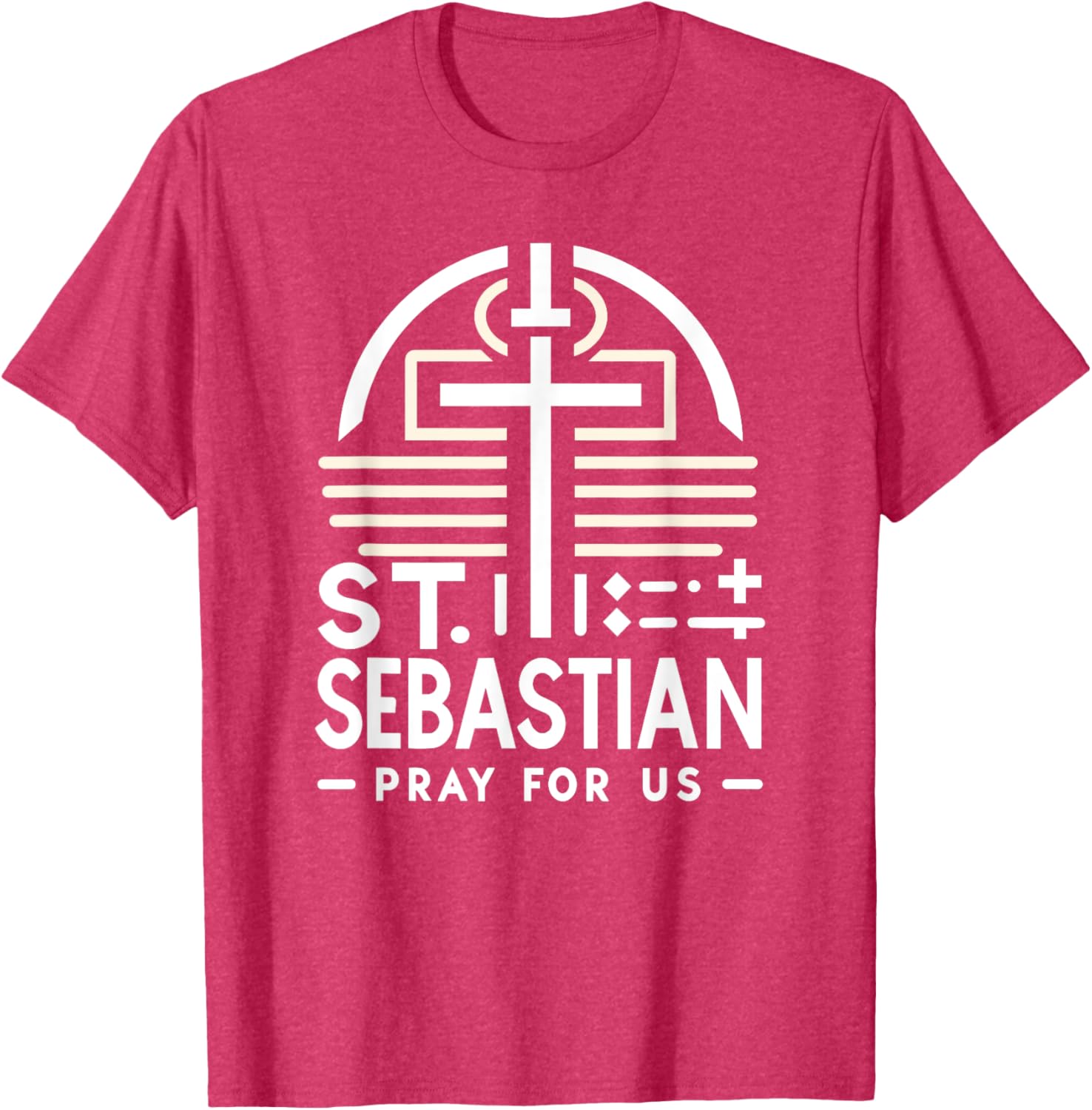 St Sebastian Pray for Us Catholic Prayer T-Shirt for Faithful Wear - 6
