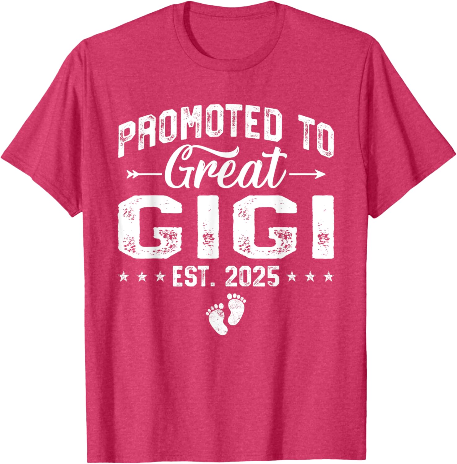 Promoted to Great Gigi 2025 Grandma T-Shirt Gift for New Grandparents - 4