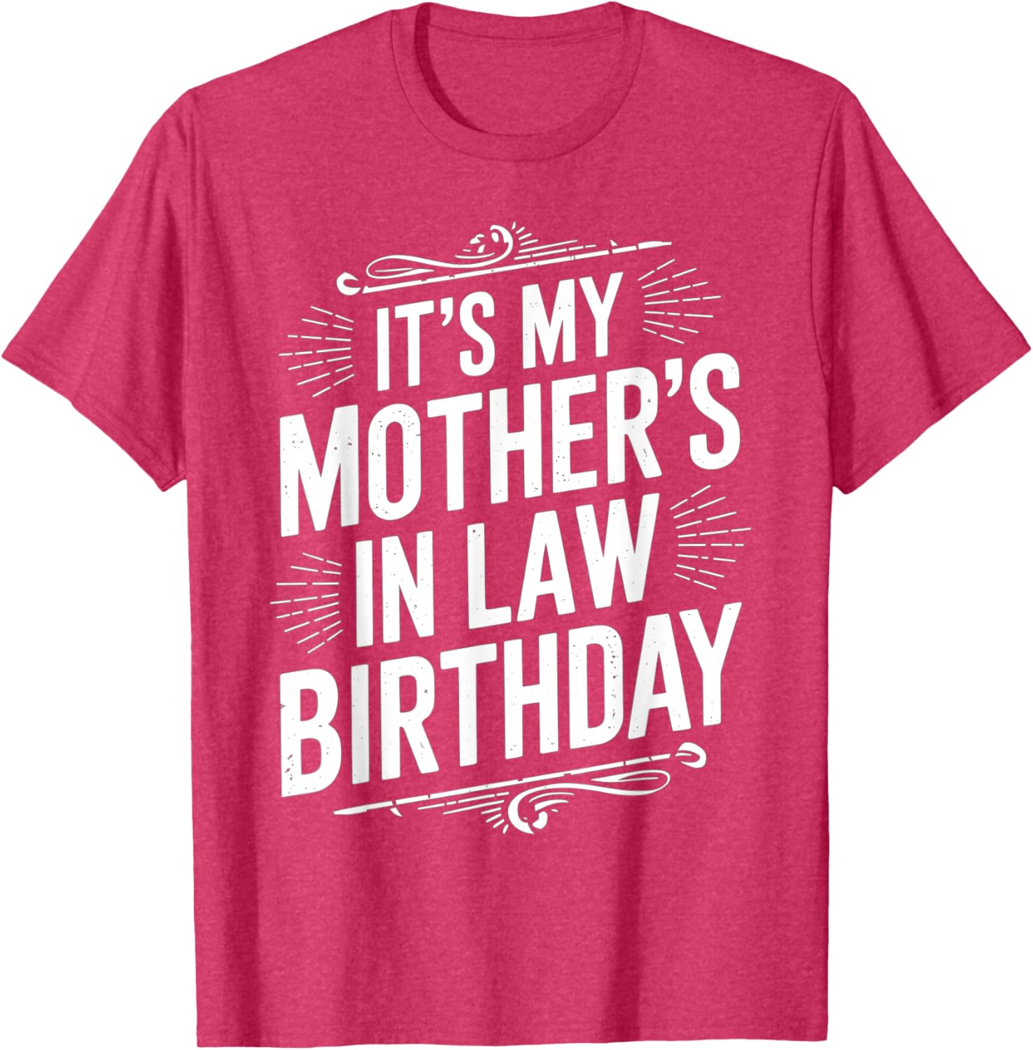Vintage Distressed It's My Mother-in-Law's Birthday T-Shirt for Men and Kids - 20