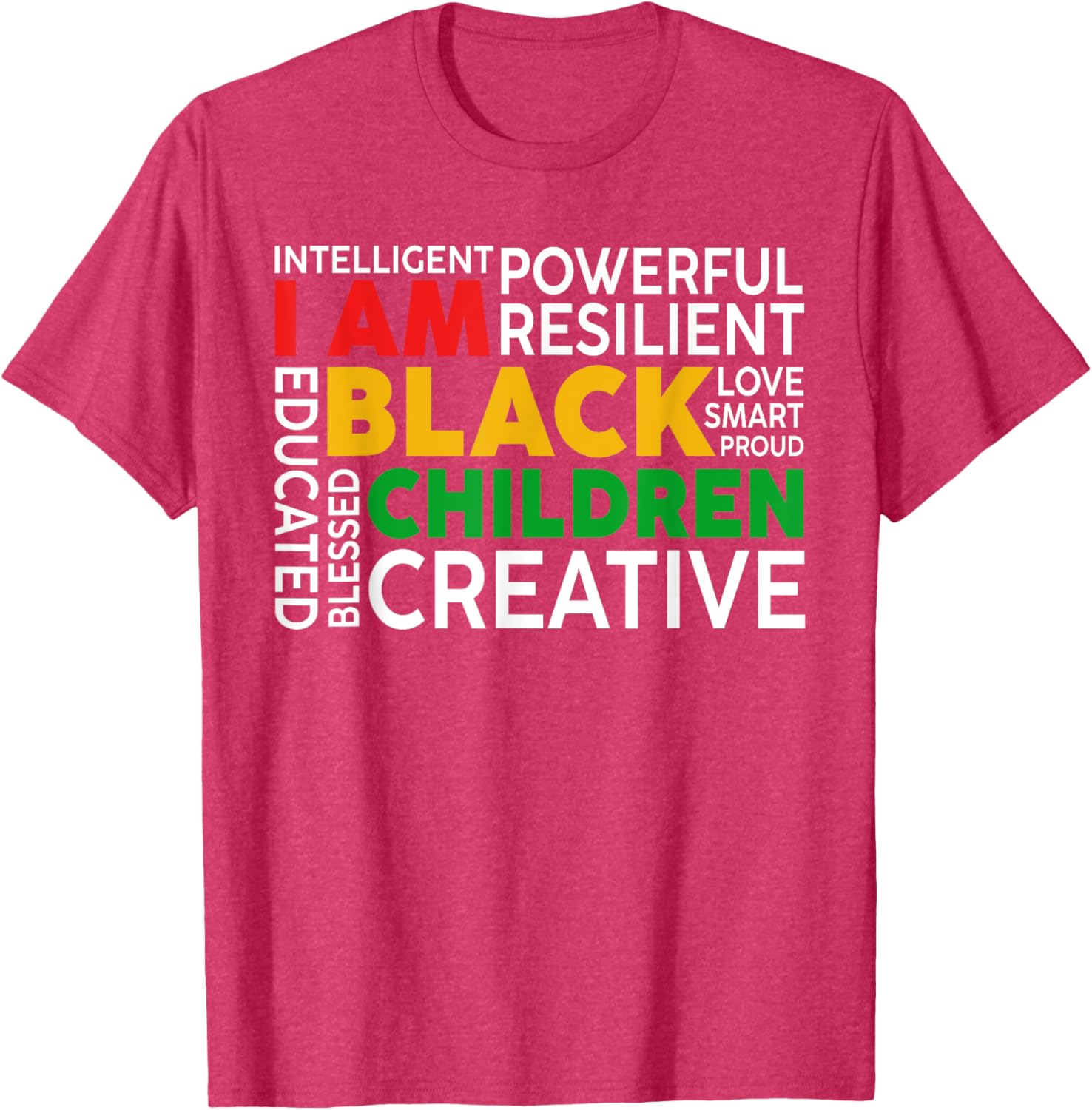I Am Black Kids T-Shirt for Boys and Girls - Celebrate Black History Month - 24
