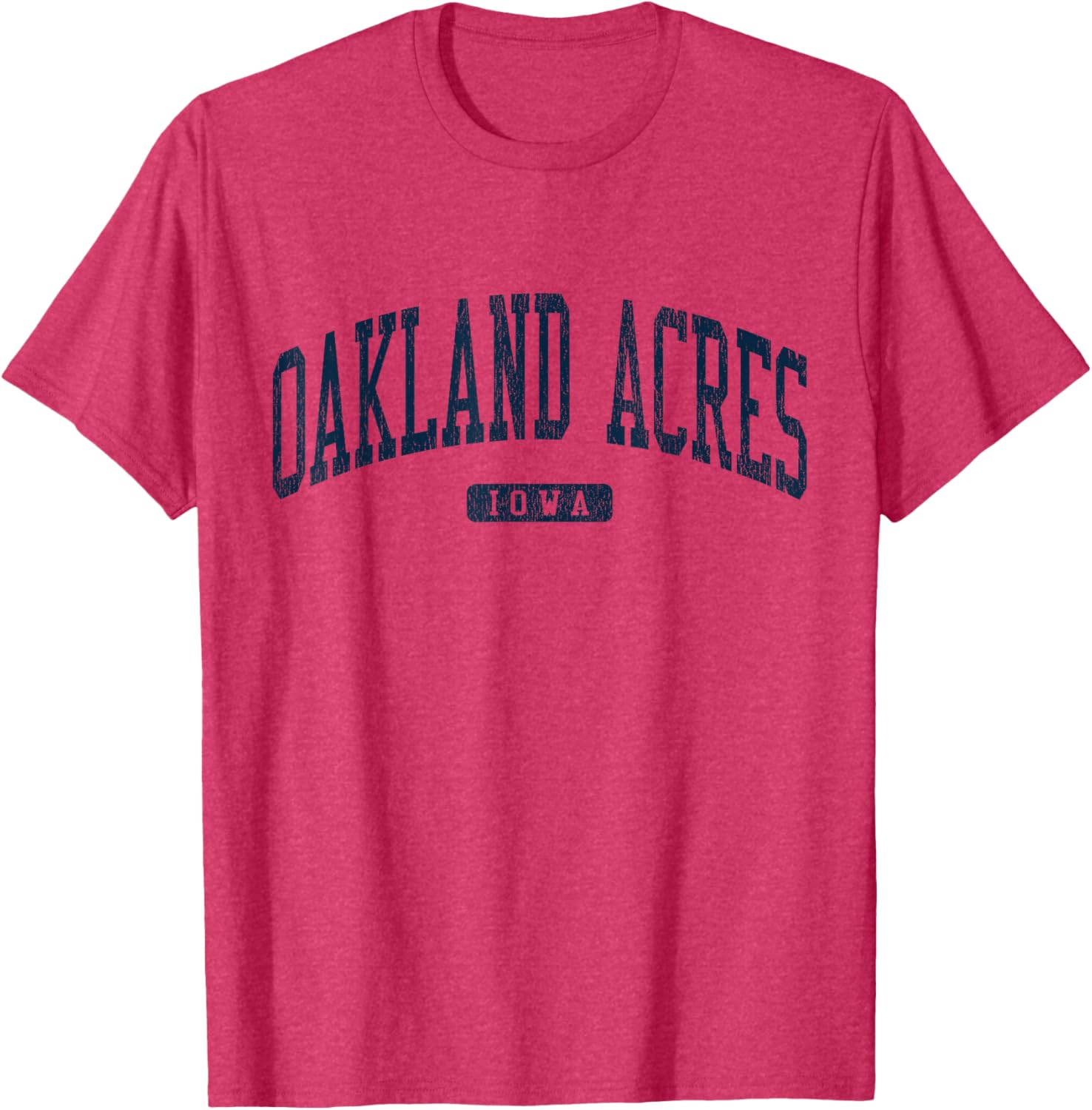 Oakland Acres Iowa College Style Blue T-Shirt for Casual Wear - 16