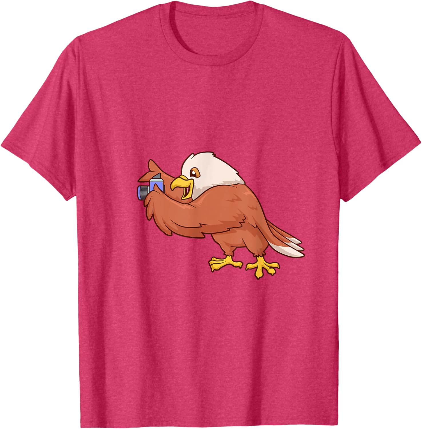 Eagle with Camera T-Shirt Perfect for Bird Lovers and Nature Enthusiasts - 2