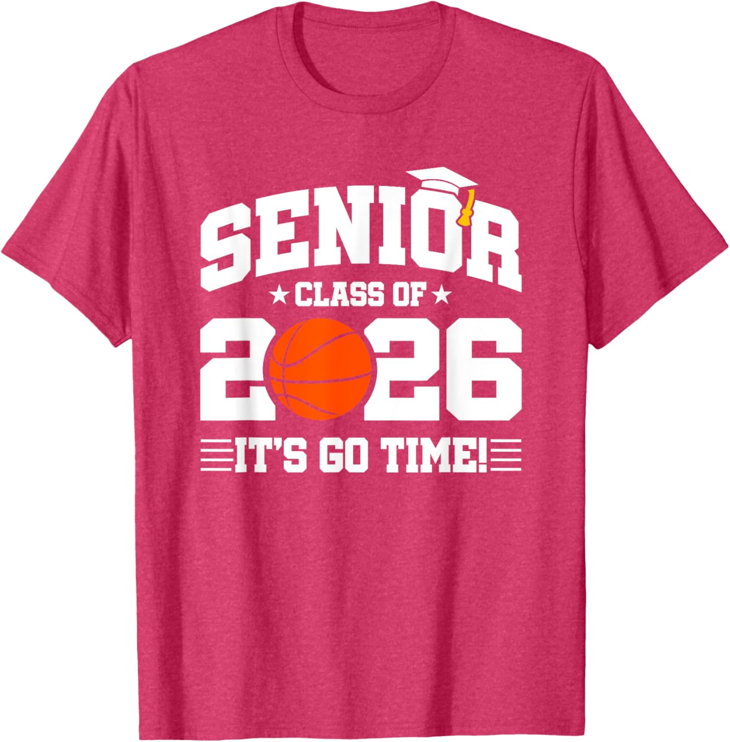Class of 2026 Senior Year Basketball Player T-Shirt for Basketball Fans - 13