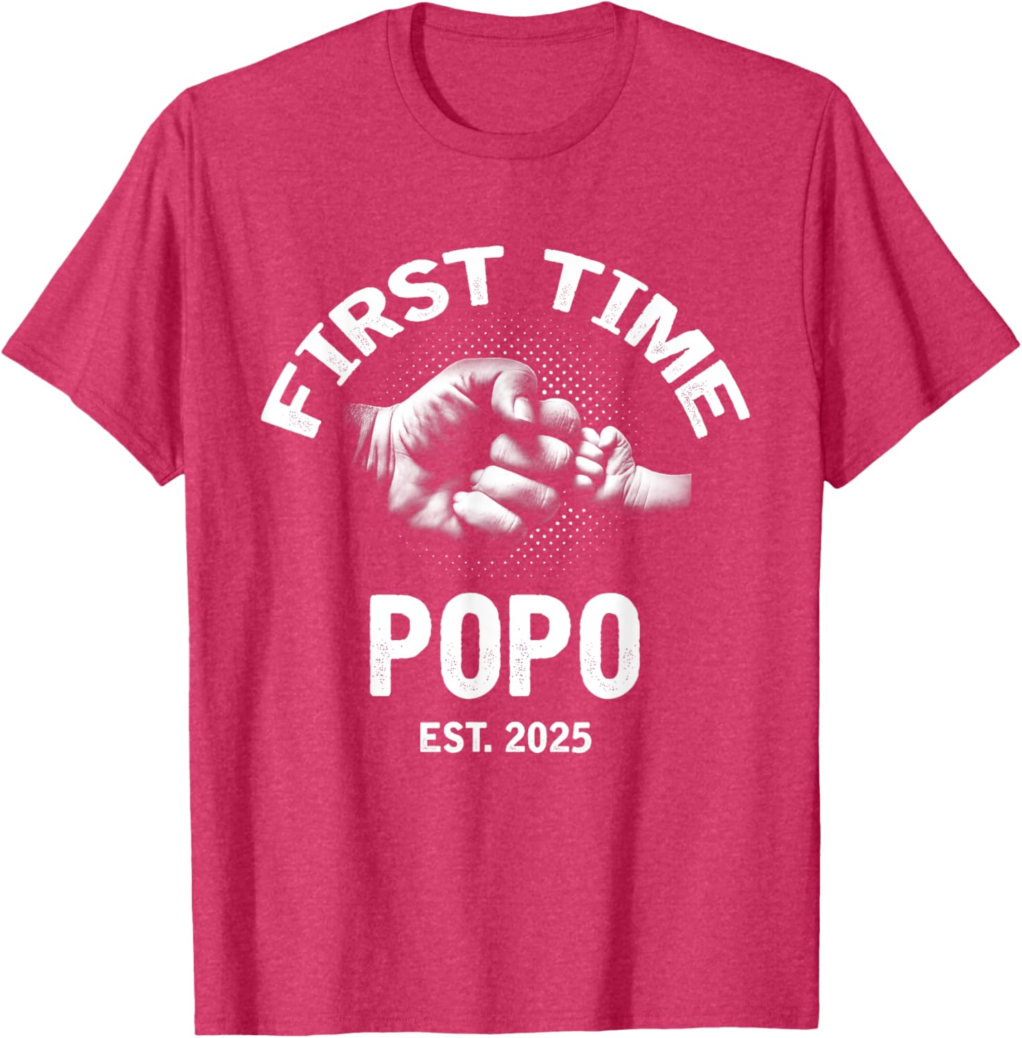 First Time Popo 2025 Father's Day Vintage T-Shirt for Dads - 21