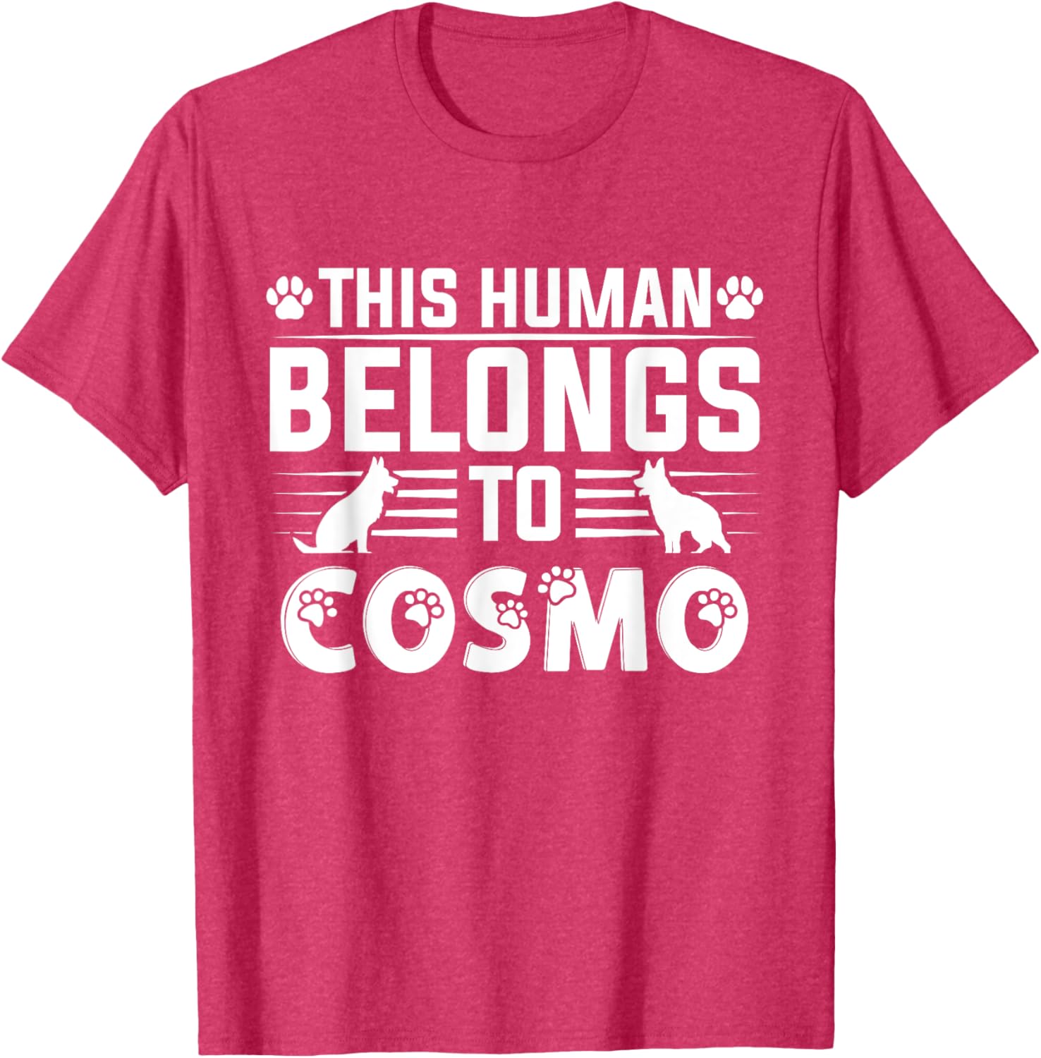 Cute Cosmo Dog Name Personalized T-Shirt for Pet Lovers - 6