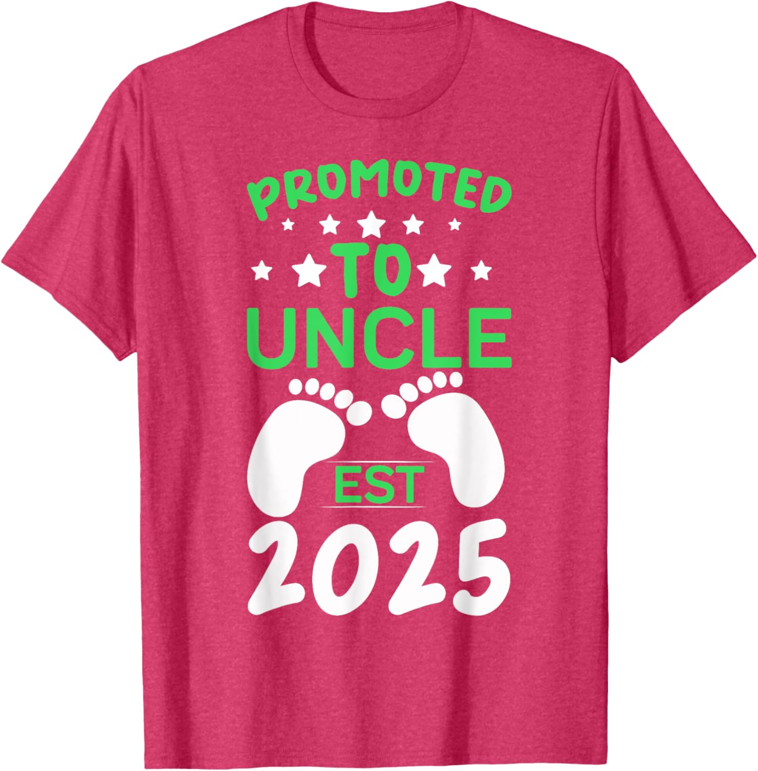 Funny Promoted to Uncle 2025 T-Shirt Perfect Gift for New Uncles - 12