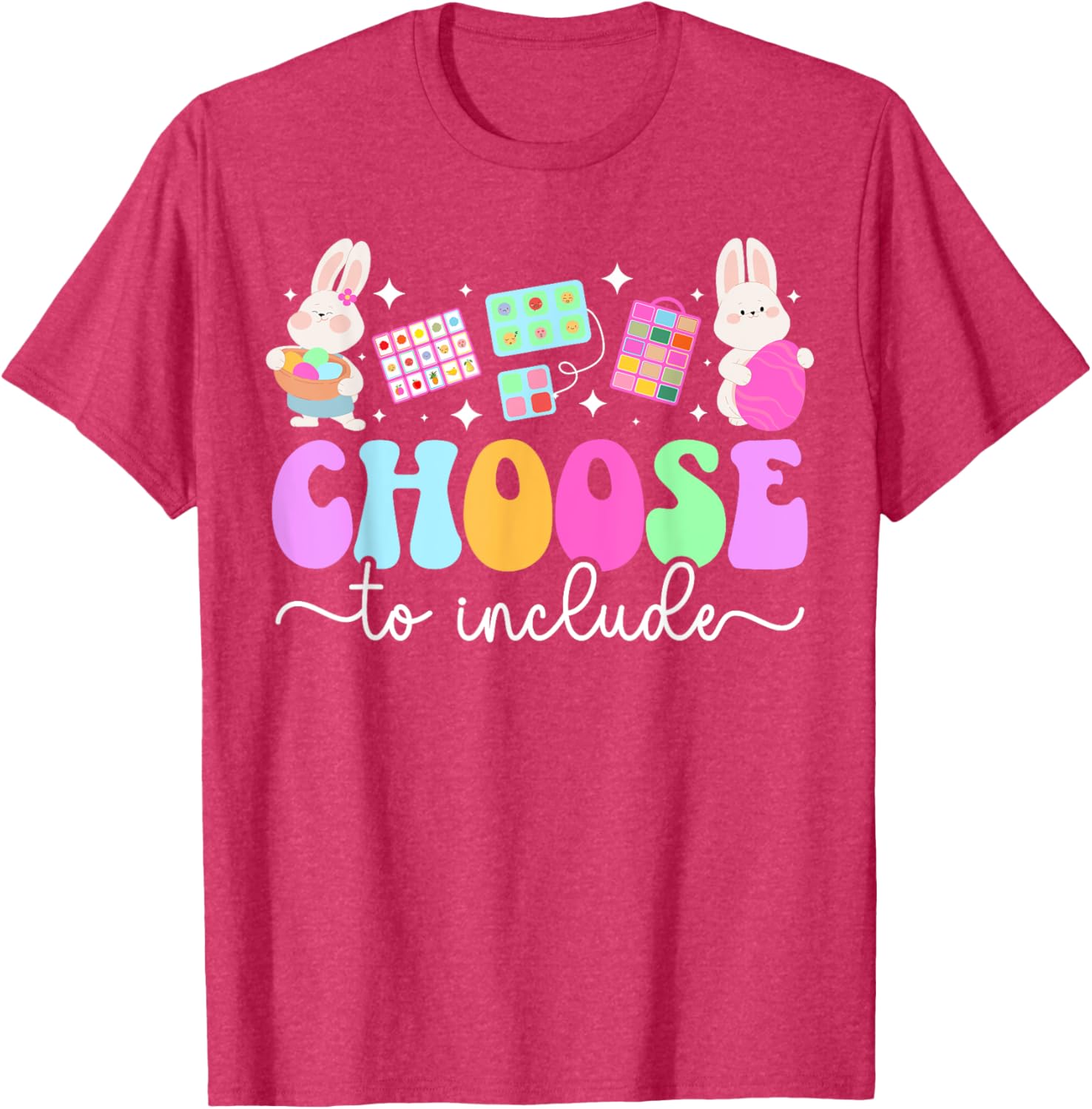 Groovy Easter Bunny T-Shirt for Special Education Teachers - Fun & Cute Design - 17