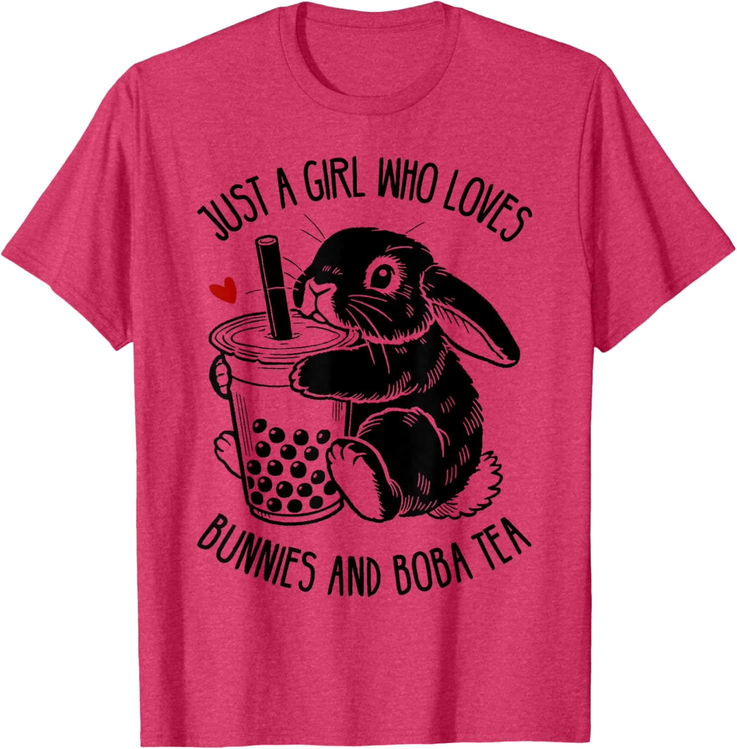 Just A Girl Who Loves Bunnies and Boba Tea Holland Lop T-Shirt - 13