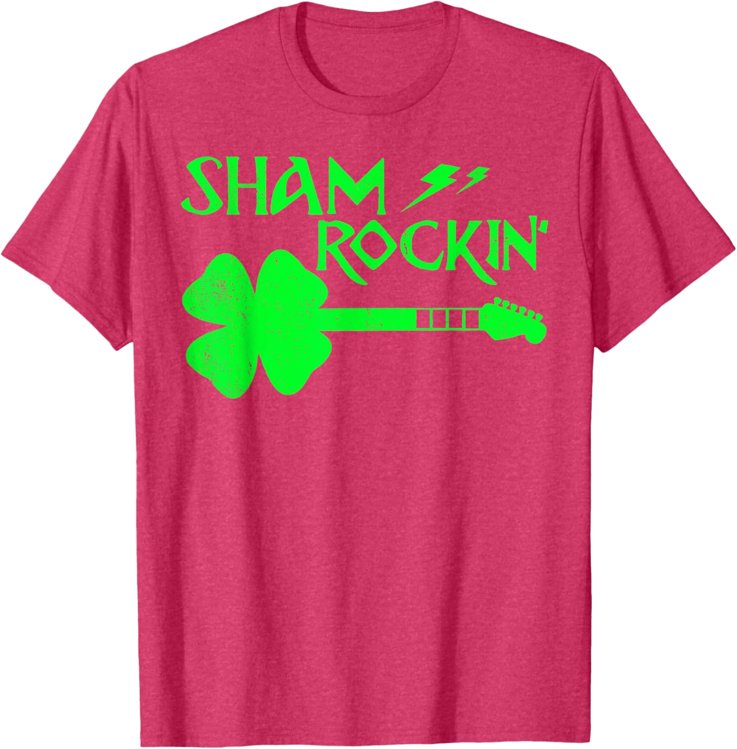 Sham Rockin’ Shamrock Guitar T-Shirt for St. Patrick's Day Celebrations - 7
