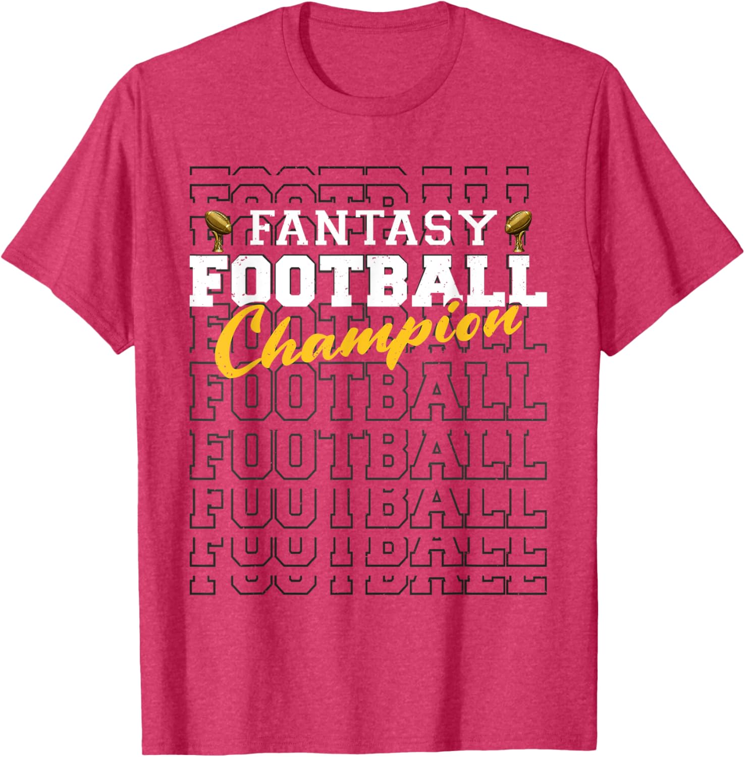 Funny Fantasy Football Champion 2025 T-Shirt for Football Fans - 2