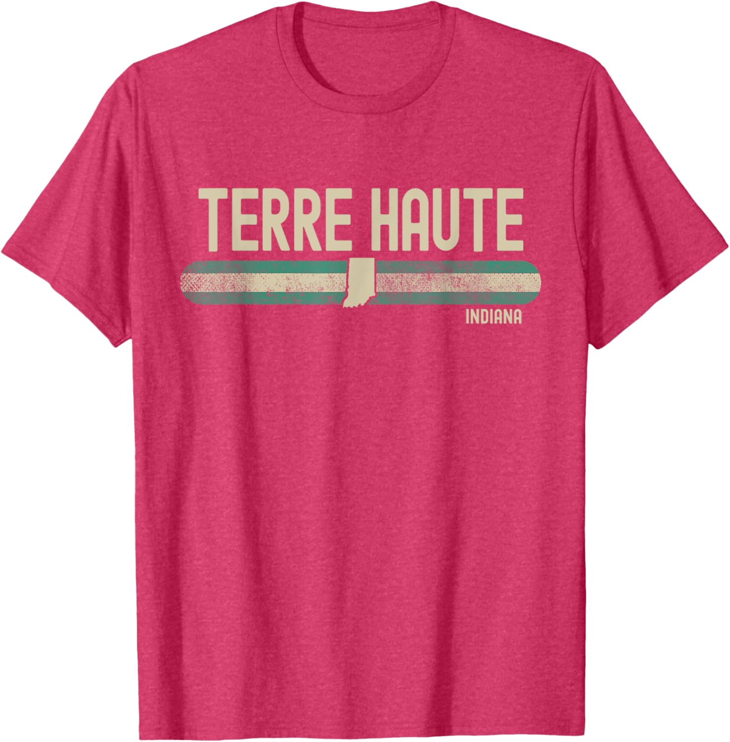 Terre Haute Indiana 80s Style T-Shirt for Travel Lovers and Music Fans - 14