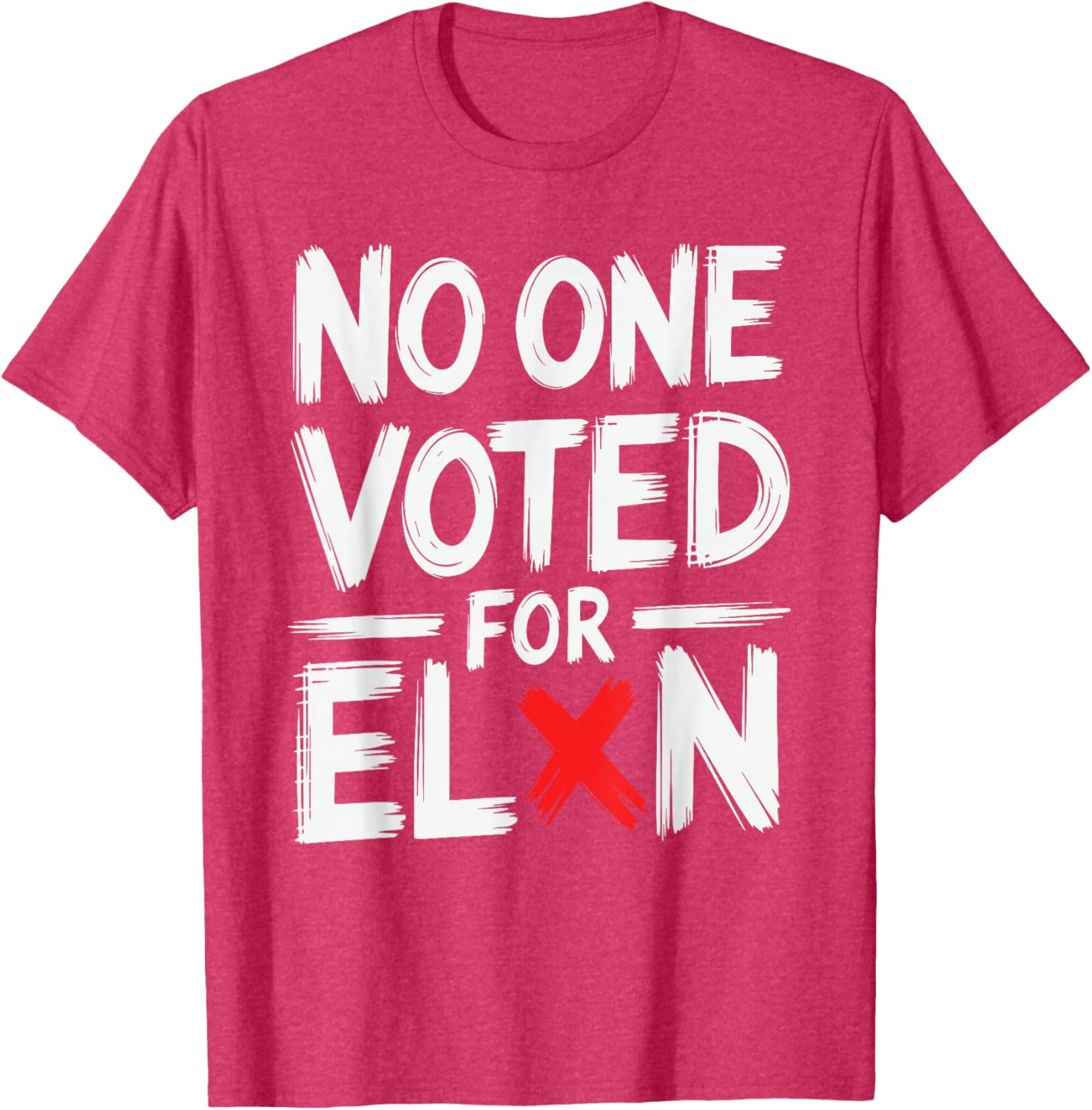 Funny No One Voted For Elon Nobody Elected T-Shirt for Casual Wear - 3