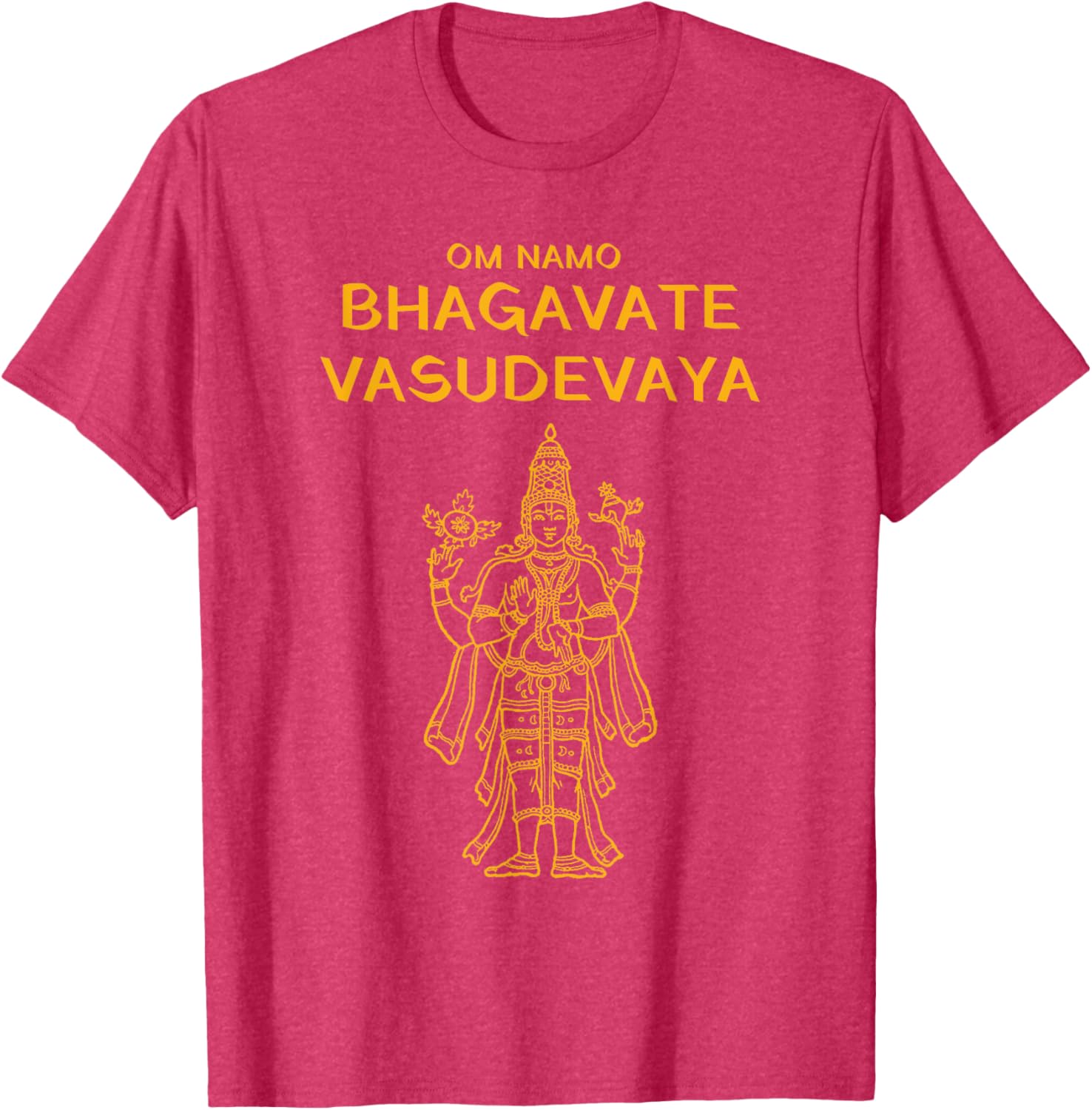 Vishnu Narayana Om Namo Bhagavate Vasudevaya Hindu T-Shirt - 7