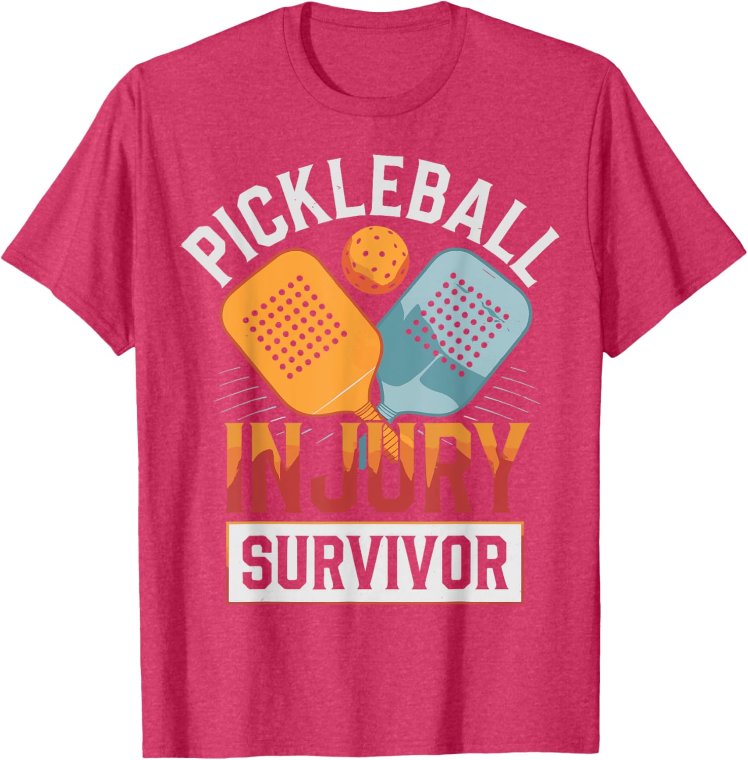 Pickleball Injury Survivor T-Shirt Fun and Stylish Sports Apparel - 11