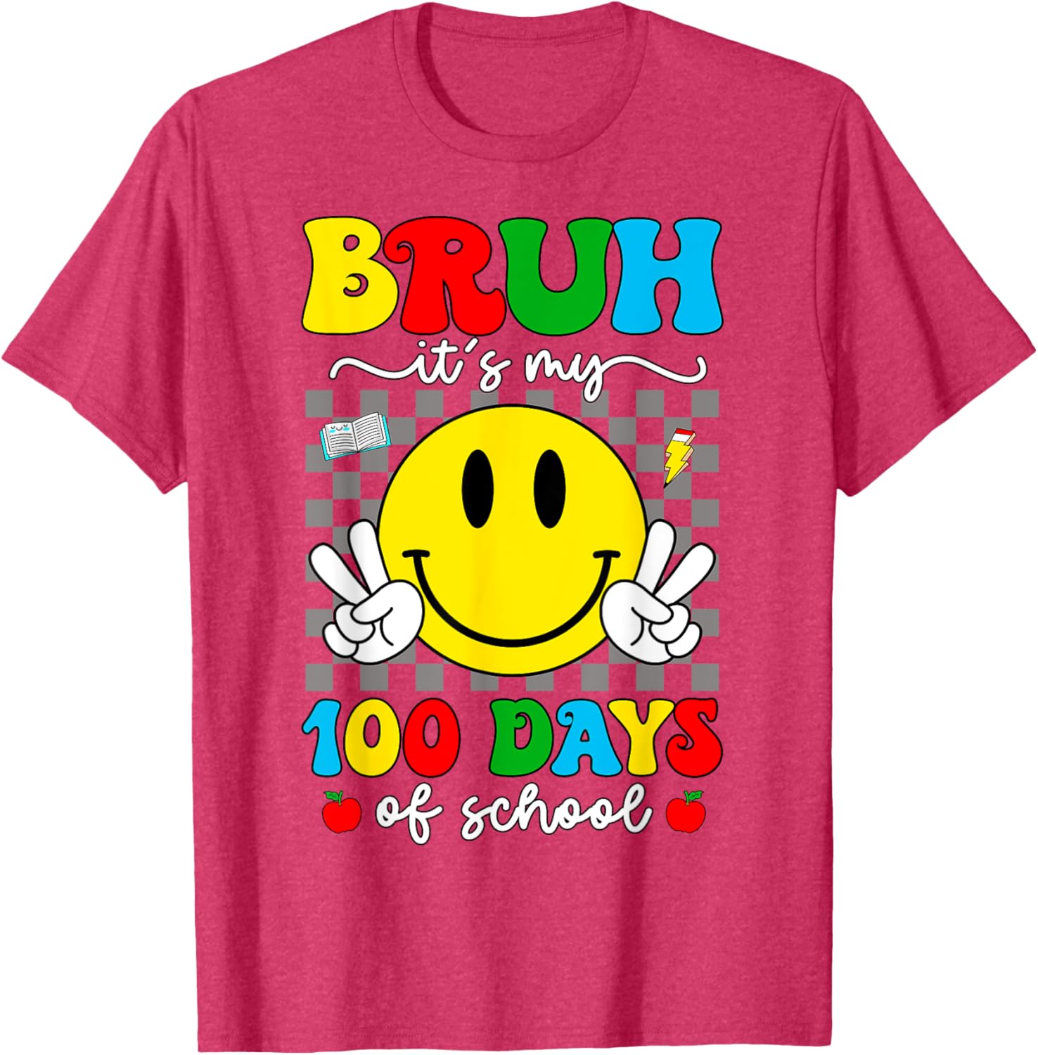 100 Days of School T-Shirt for Kids - Bruh It's My 100 Days Smarter! - 23