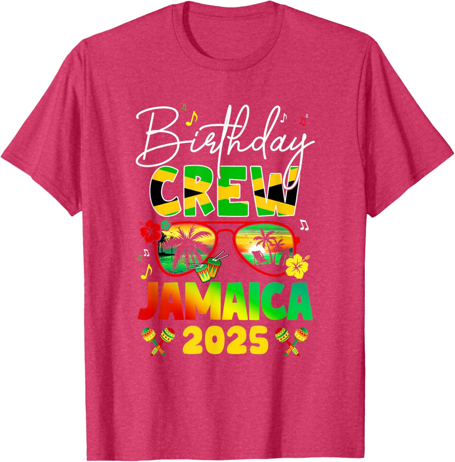 Birthday Crew Jamaica 2025 Birthday Girl Matching T-Shirt for Fun Parties - 24