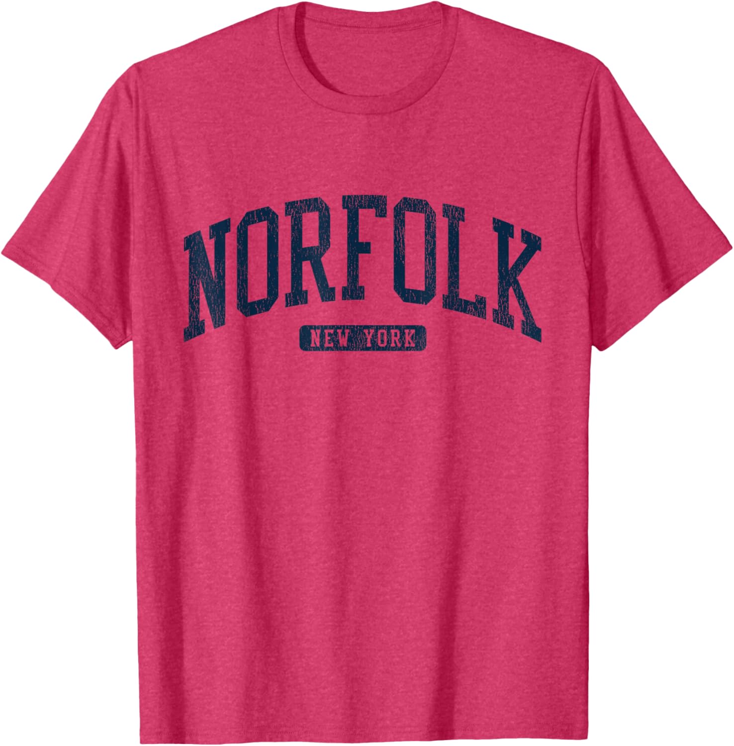 Norfolk NY College University Blue T-Shirt for Stylish Student Wear - 8