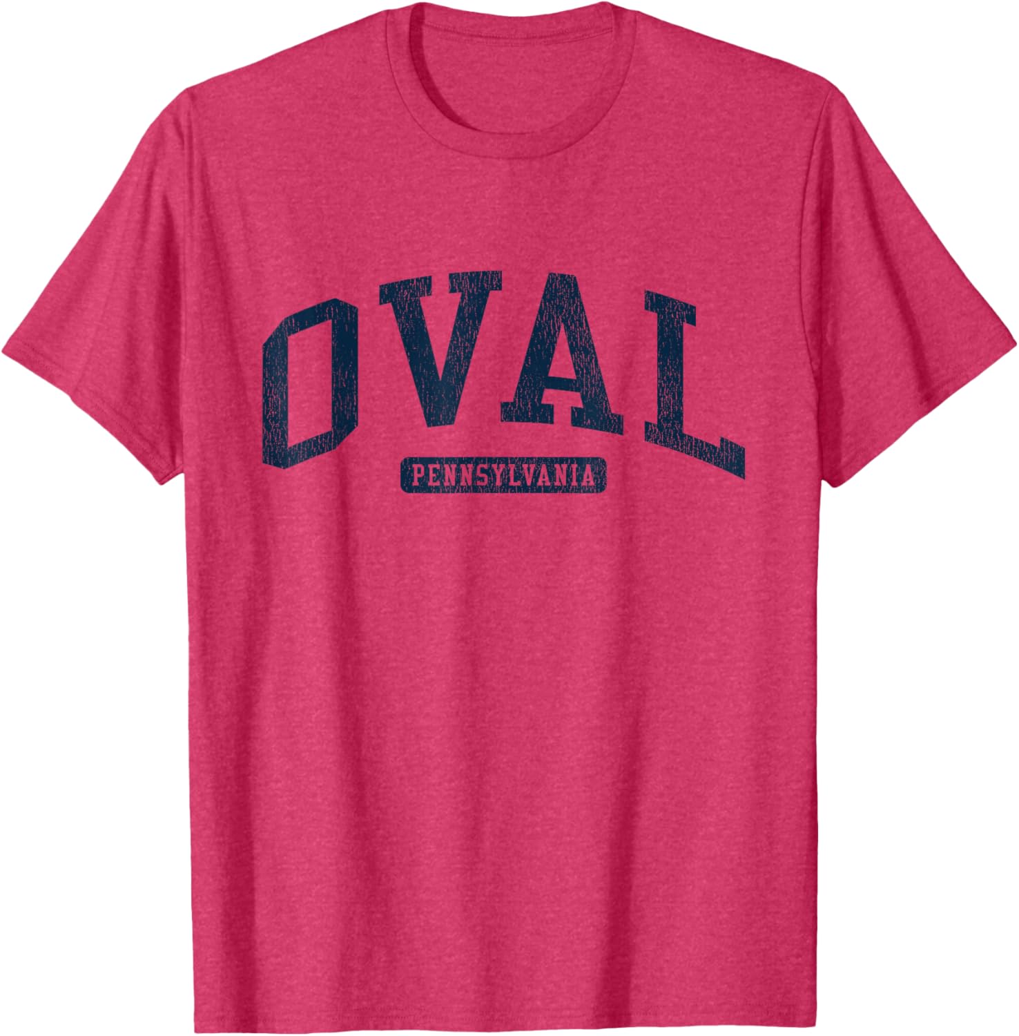 Stylish Blue Oval Pennsylvania College University T-Shirt for Students - 7