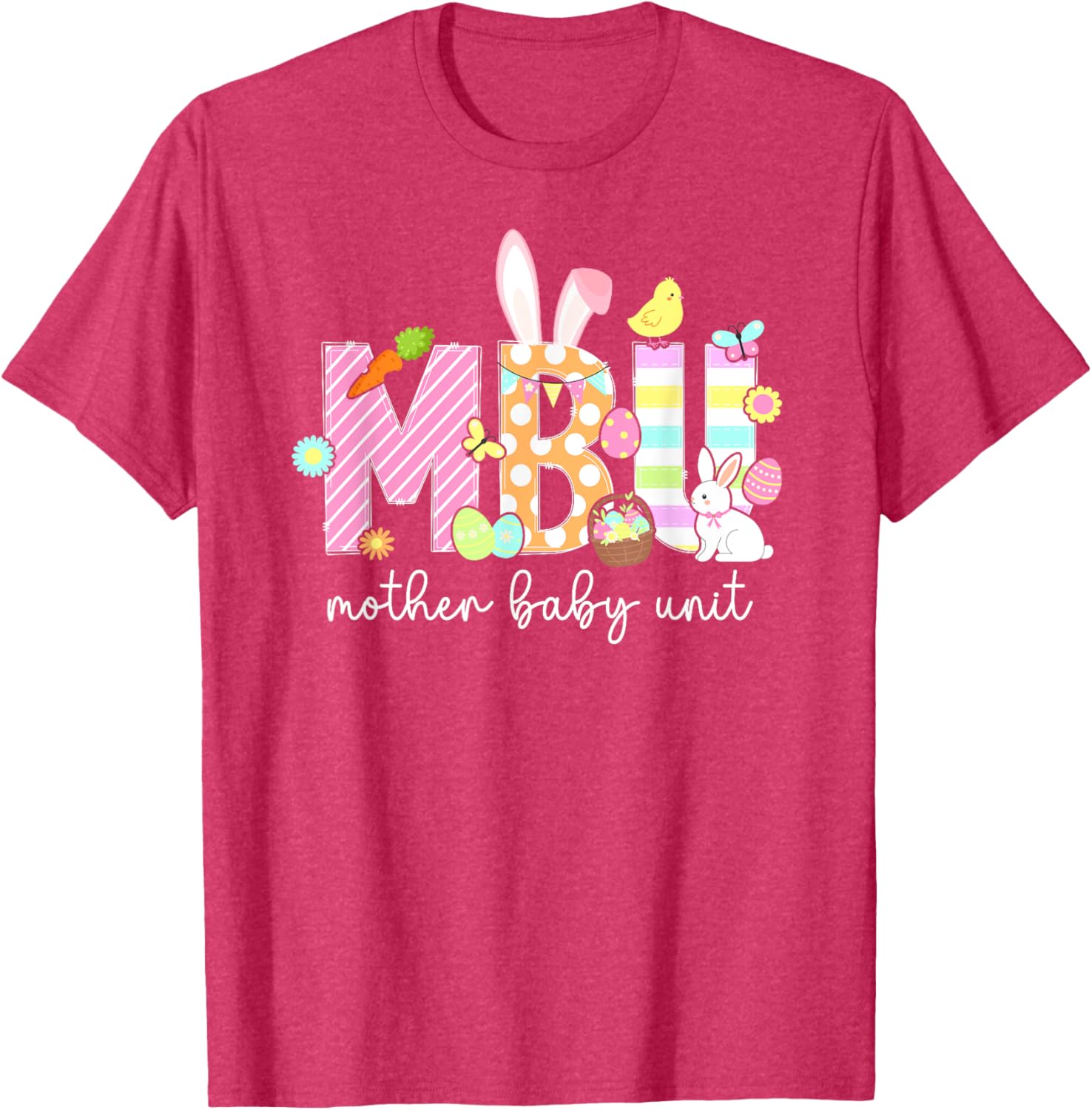 Easter Bunny T-Shirt for Nurses - Cute Mother Baby Unit Design - 4