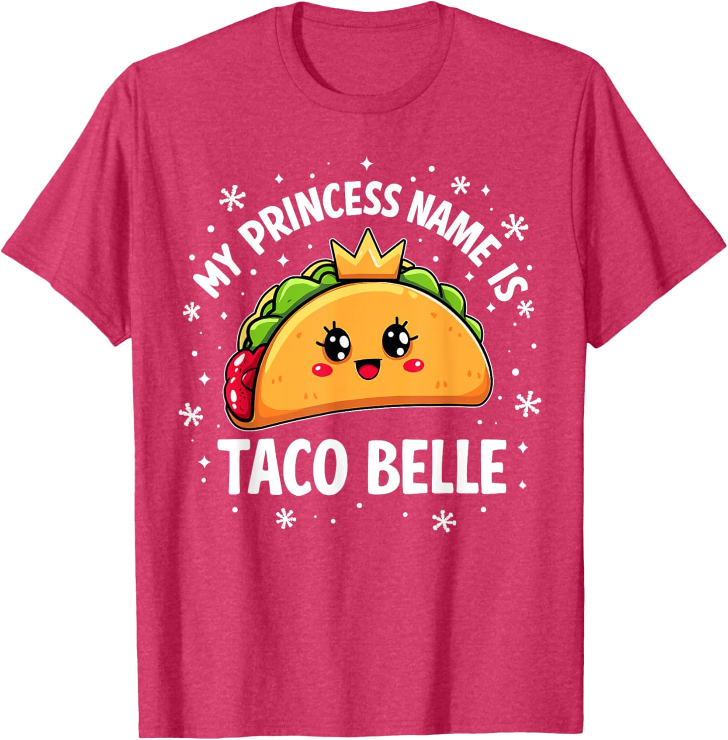 Funny Taco Belle Graphic T-Shirt for Taco Lovers and Foodies - 24