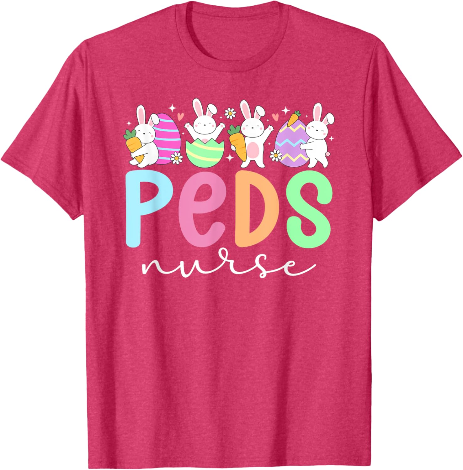 Pediatric Nurse Easter Bunny T-Shirt for Fun Easter Celebrations - 13