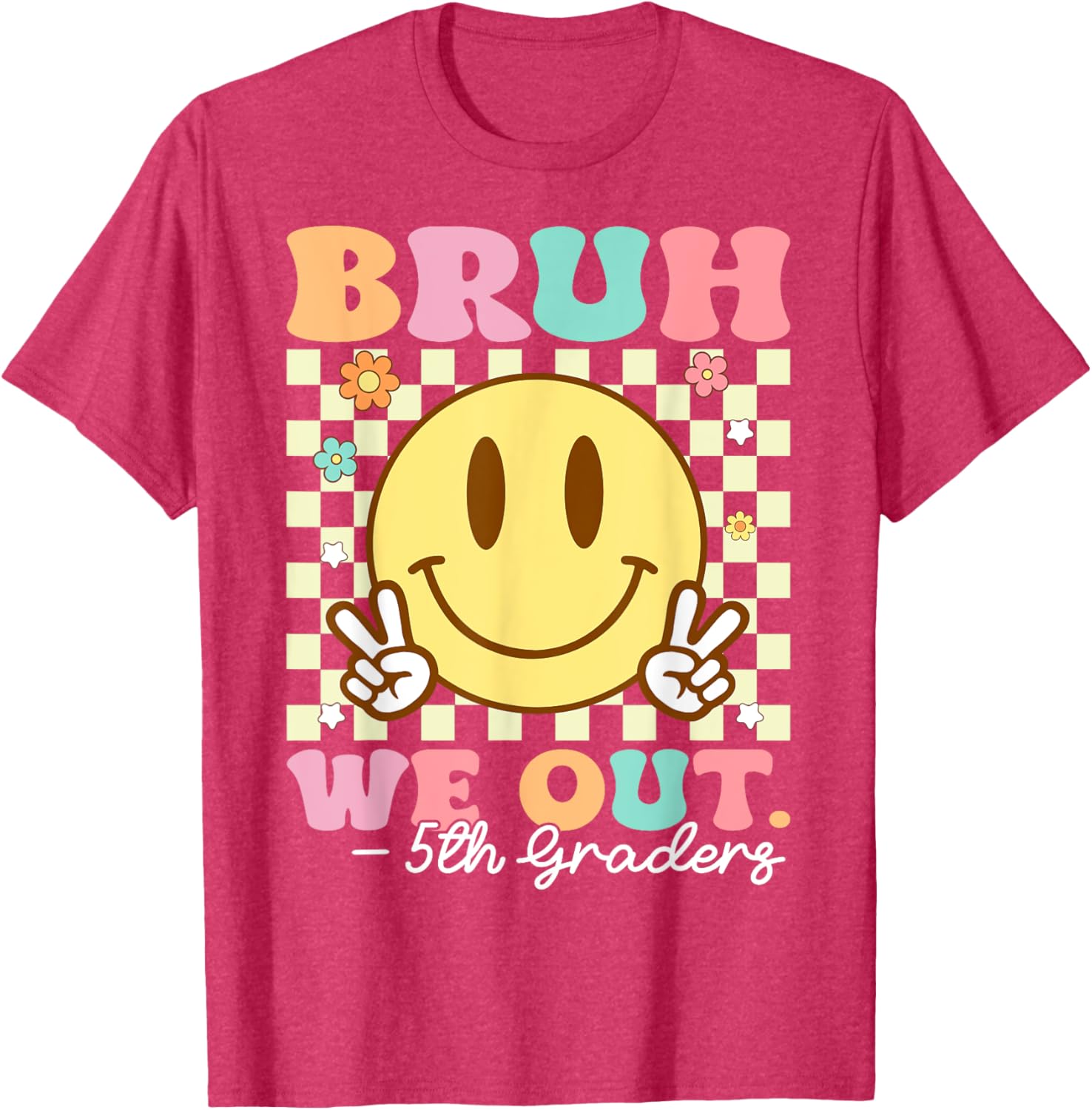 Bruh We Out Class of 2025 5th Grade Graduation T-Shirt for Kids - 20